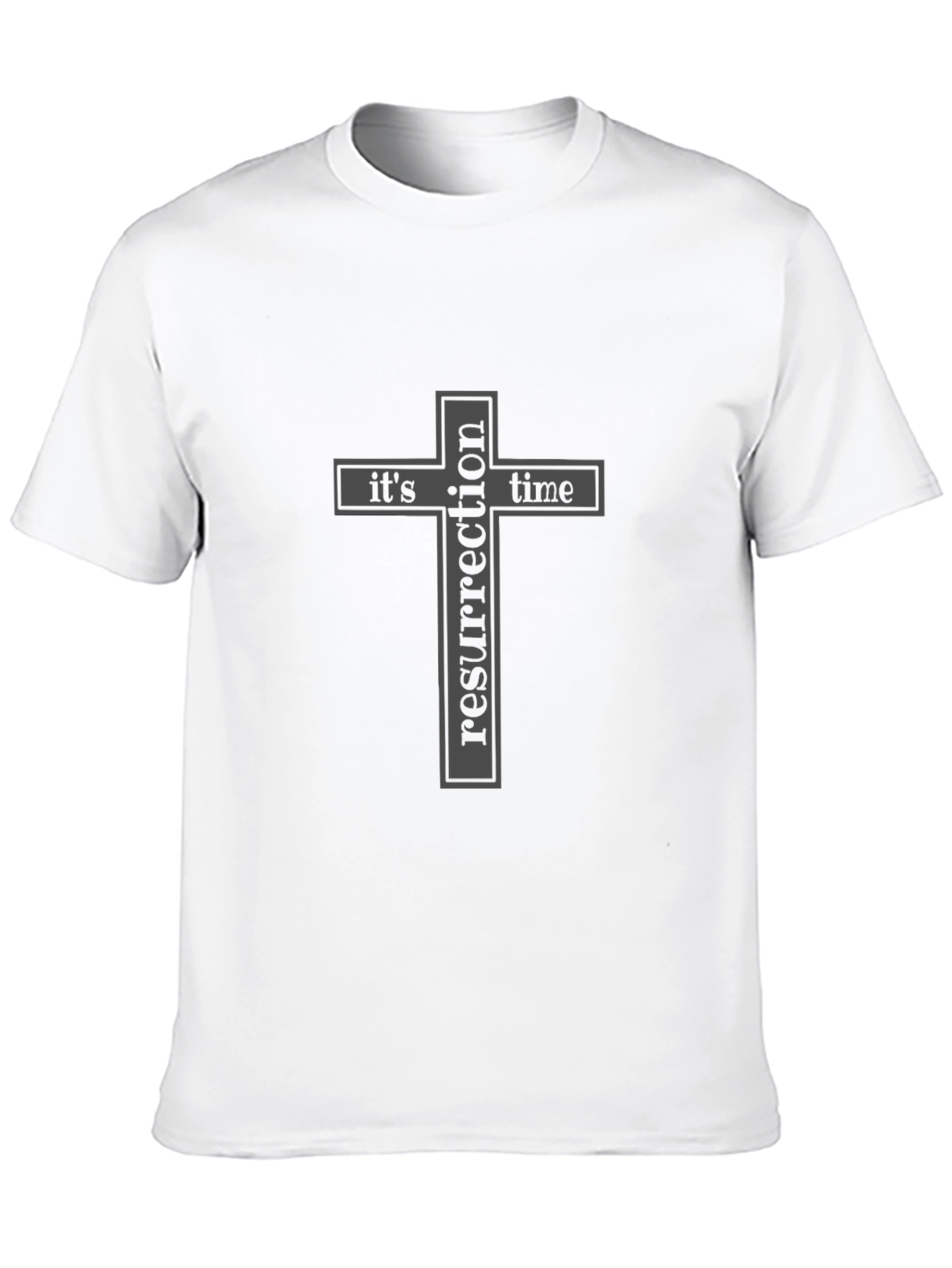 Resurrection Time Cross Graphic T-Shirt