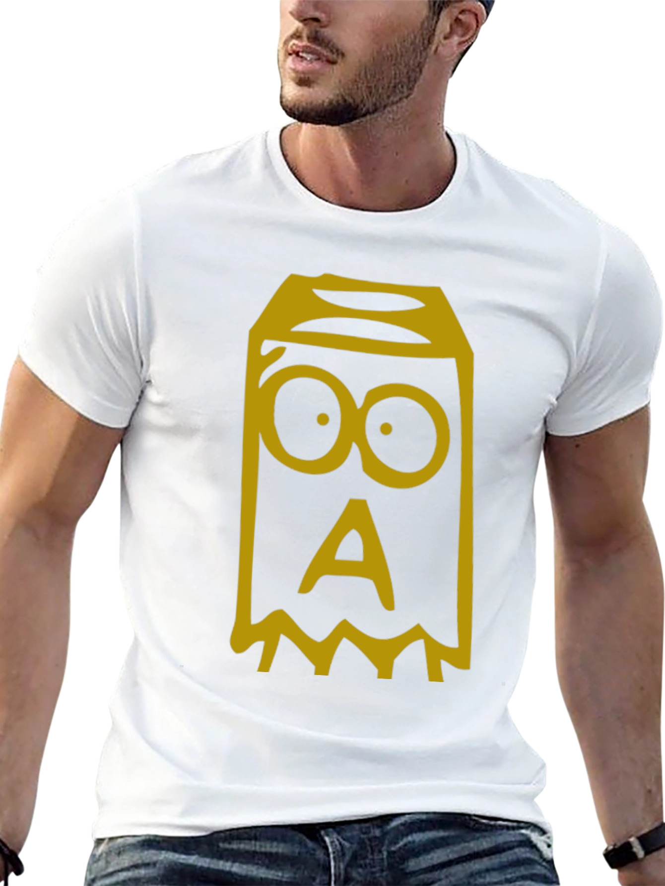 Monster Graphic Tee - Black Cotton T-Shirt