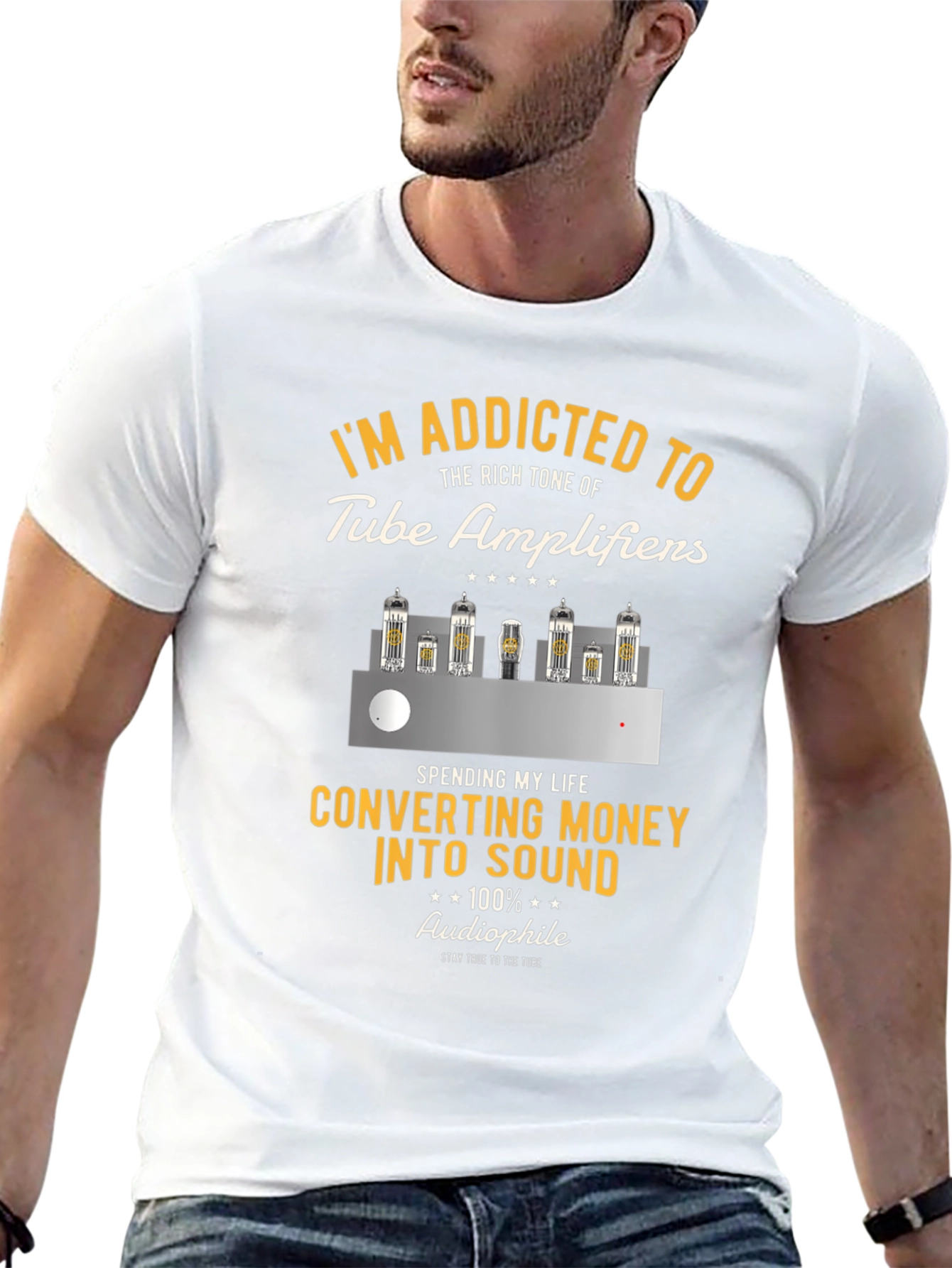 Tube Amplifier T-Shirt - Addicted to Sound