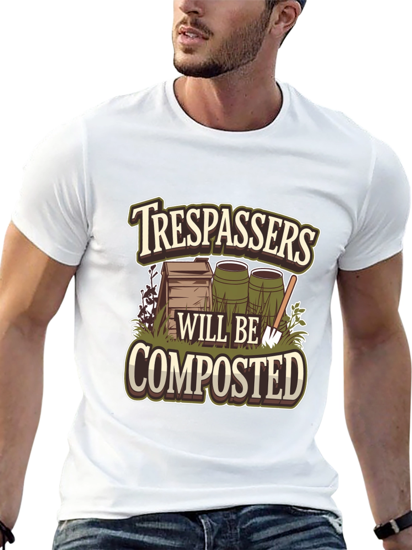Trespassers Will Be Composted Graphic Tee