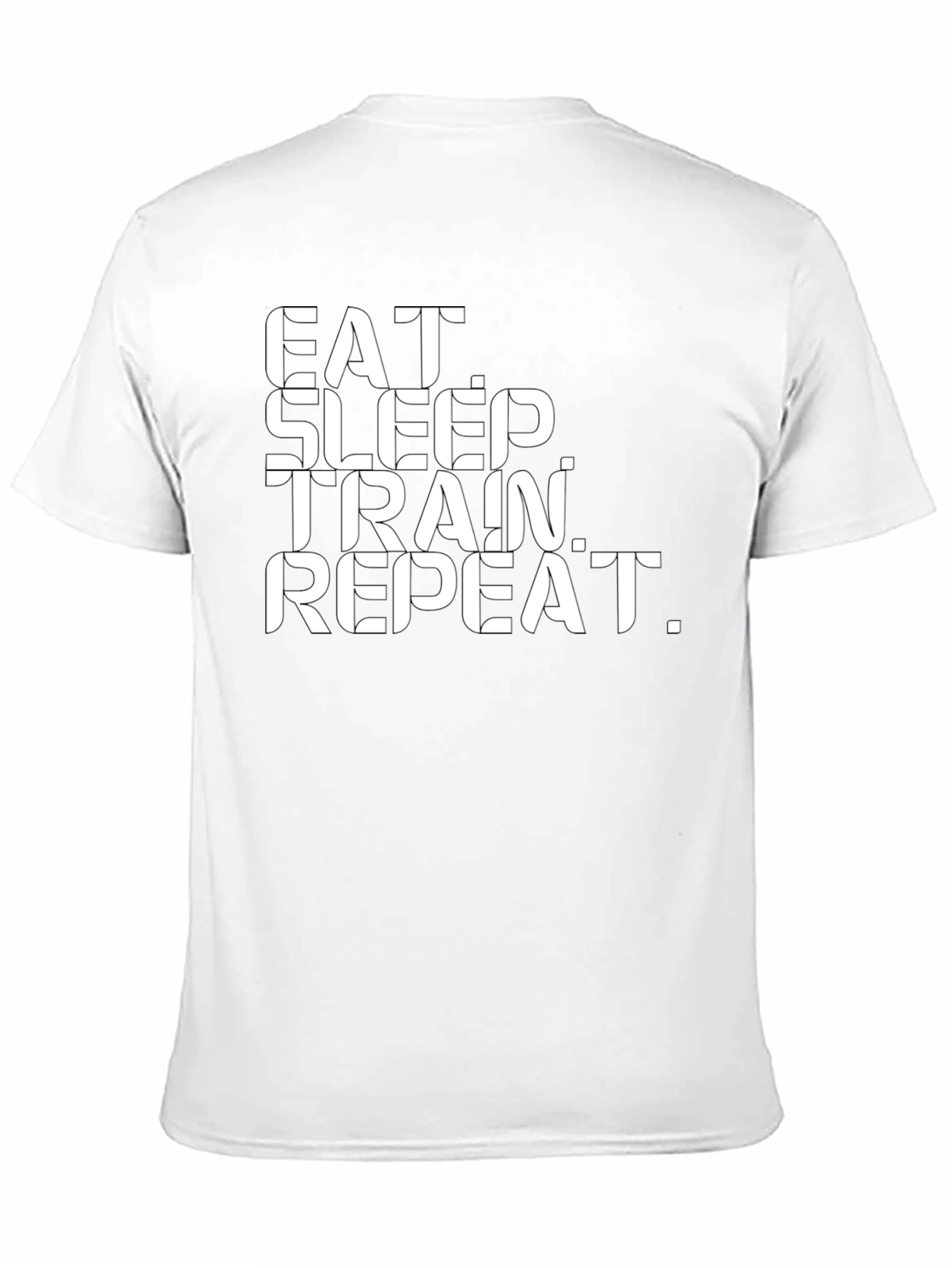 Eat Sleep Train Repeat Black T-Shirt