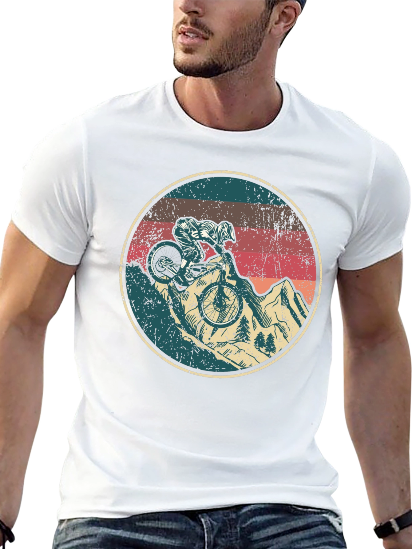 Mountain Biker Graphic Tee - Ride in Style!