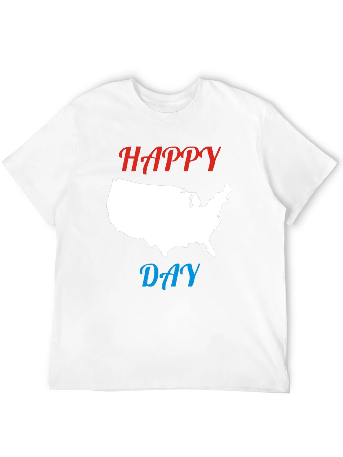 Happy Day USA Map Graphic T-Shirt