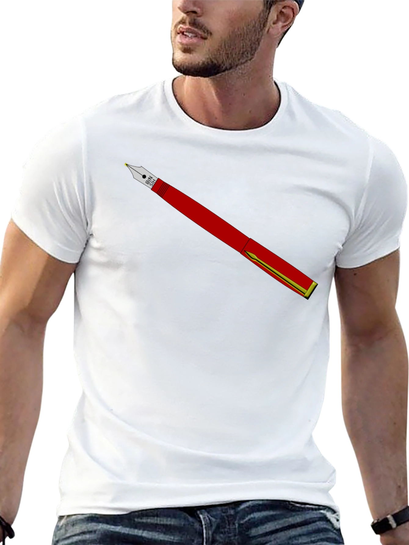 Fountain Pen Graphic Tee - Black T-Shirt