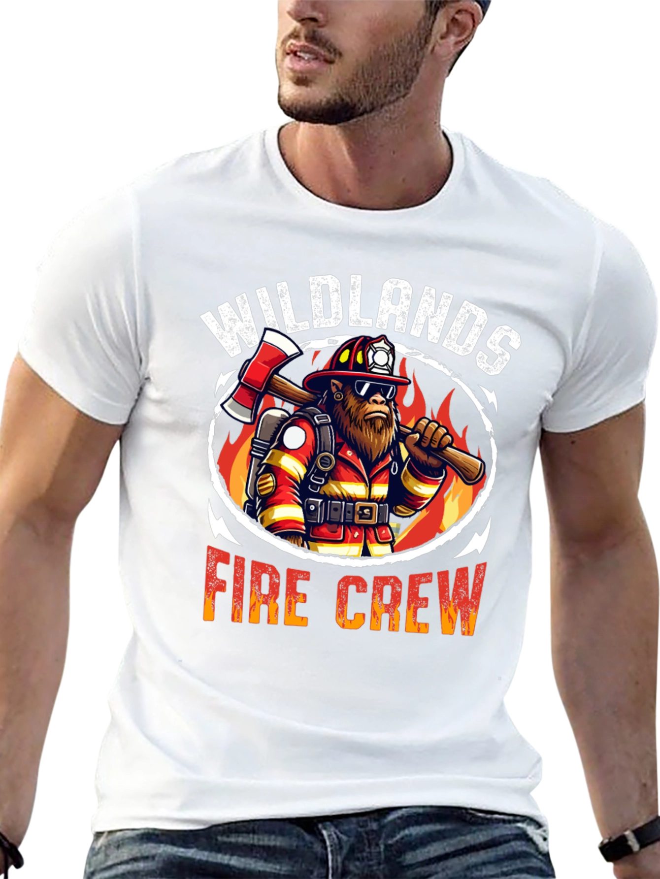 Wildlands Fire Crew Graphic Tee - Black Cotton T-Shirt