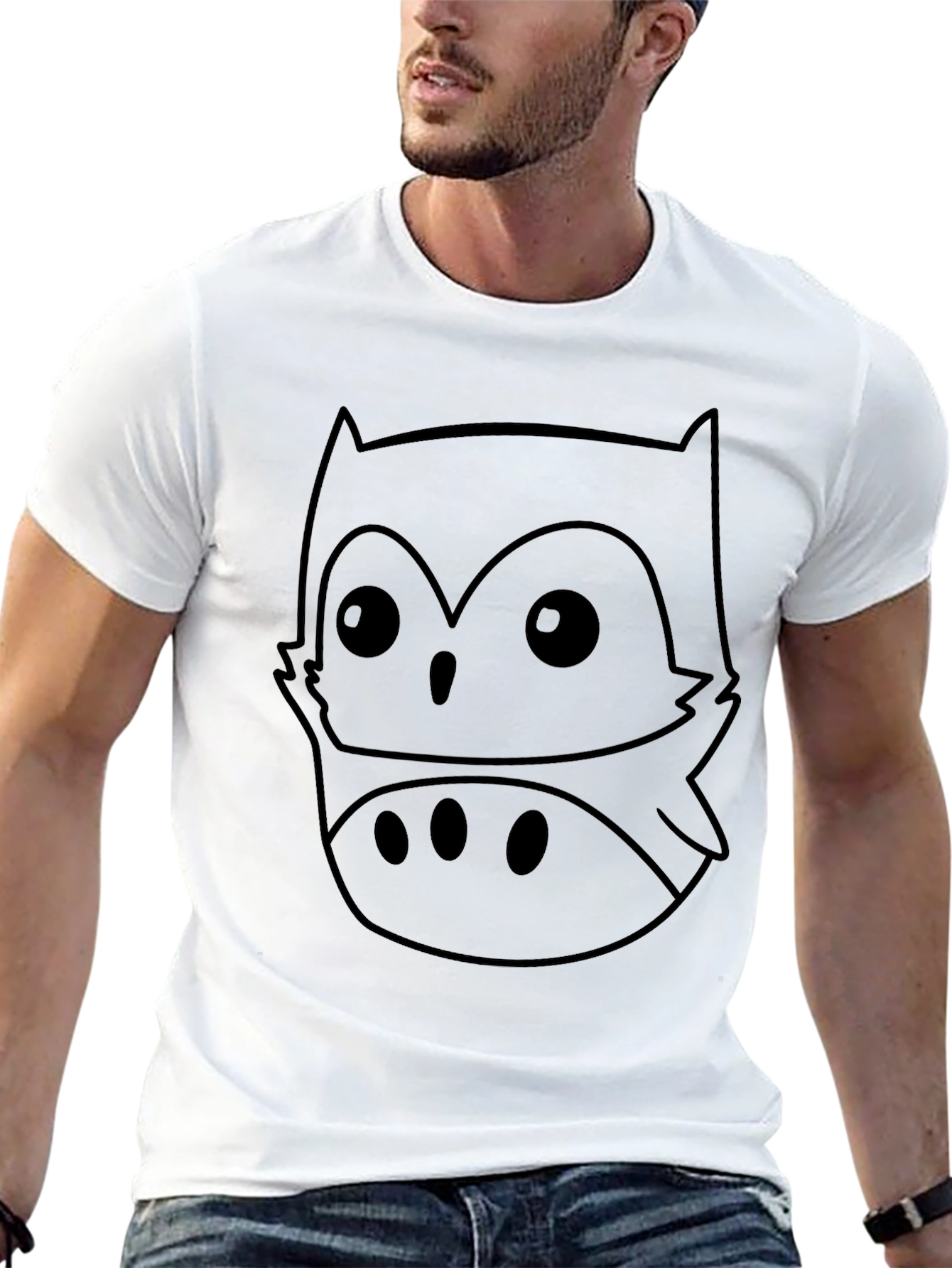 Cool Owl Graphic Tee - Soft Cotton Blend