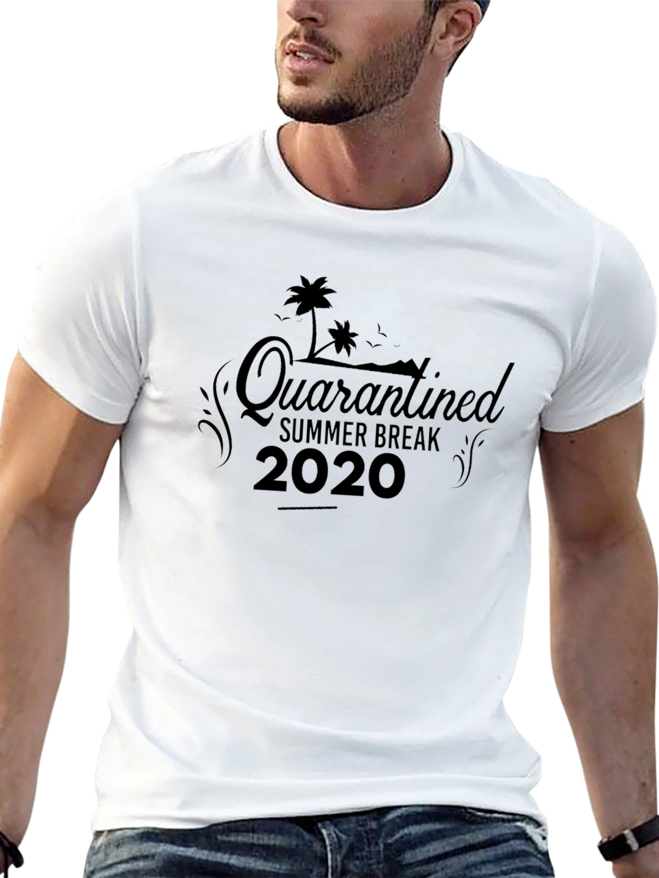 Quarantined Summer Break 2020 Black T-Shirt