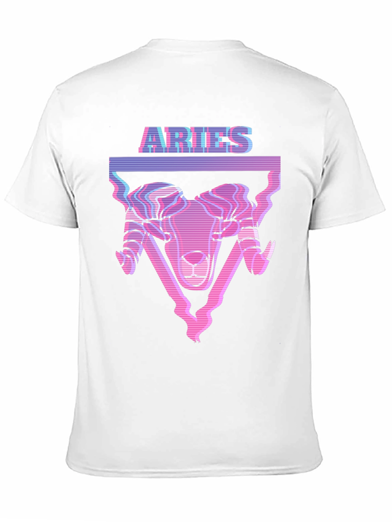 Aries Zodiac Graphic Tee - Black Cotton Blend T-Shirt