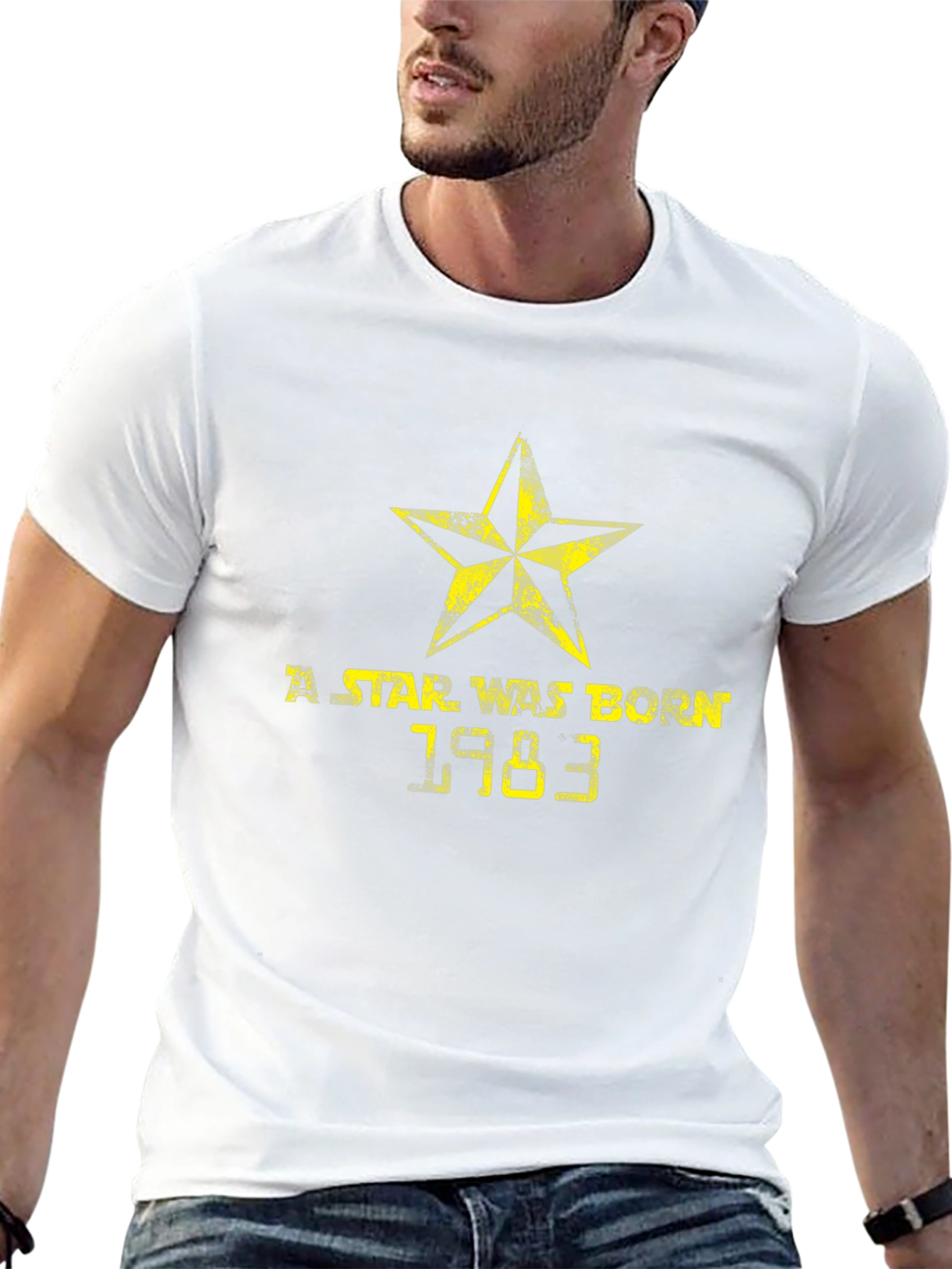 Star Was Born 1983 Black T-Shirt