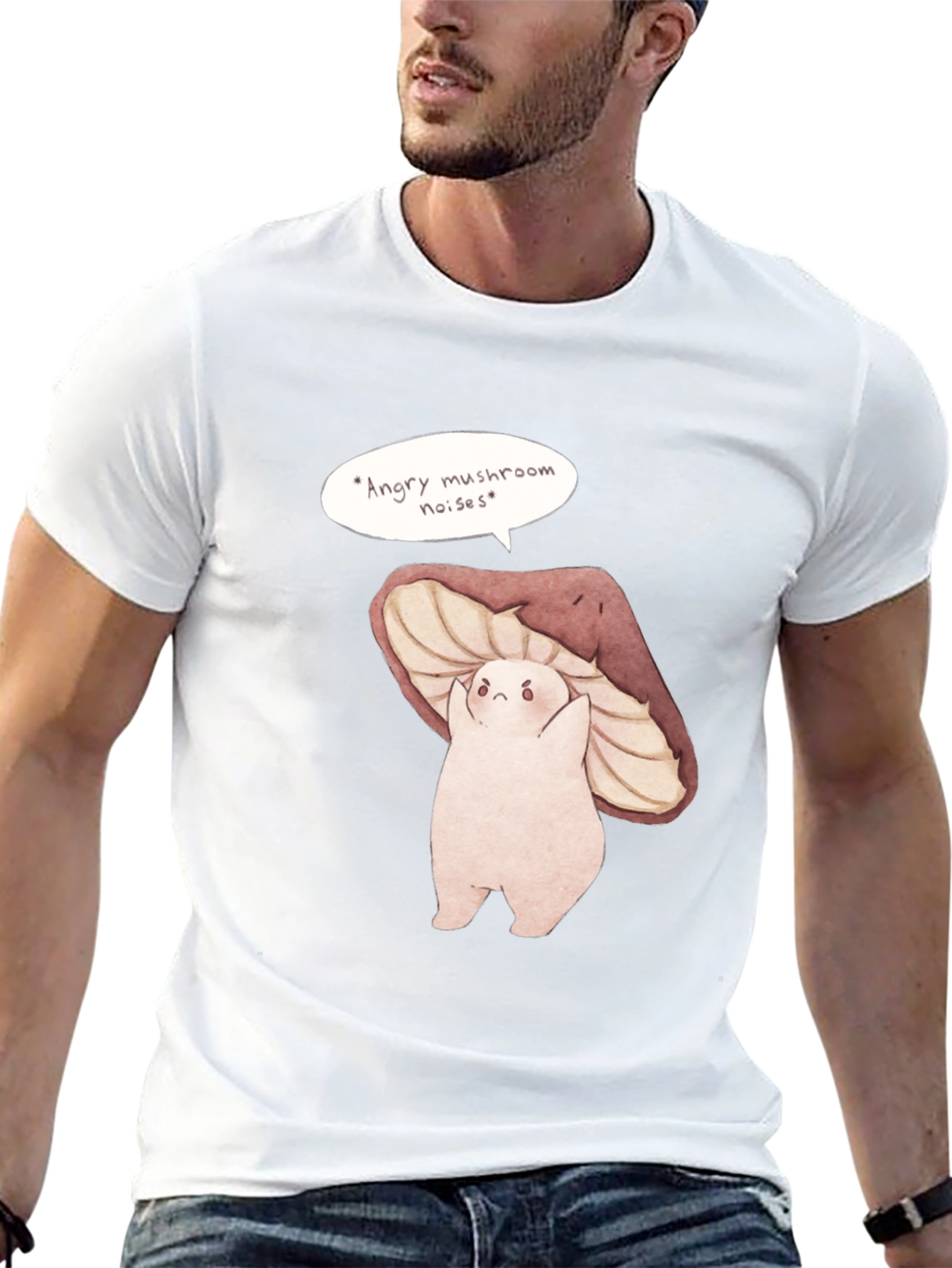 Angry Mushroom Noises Graphic T-Shirt