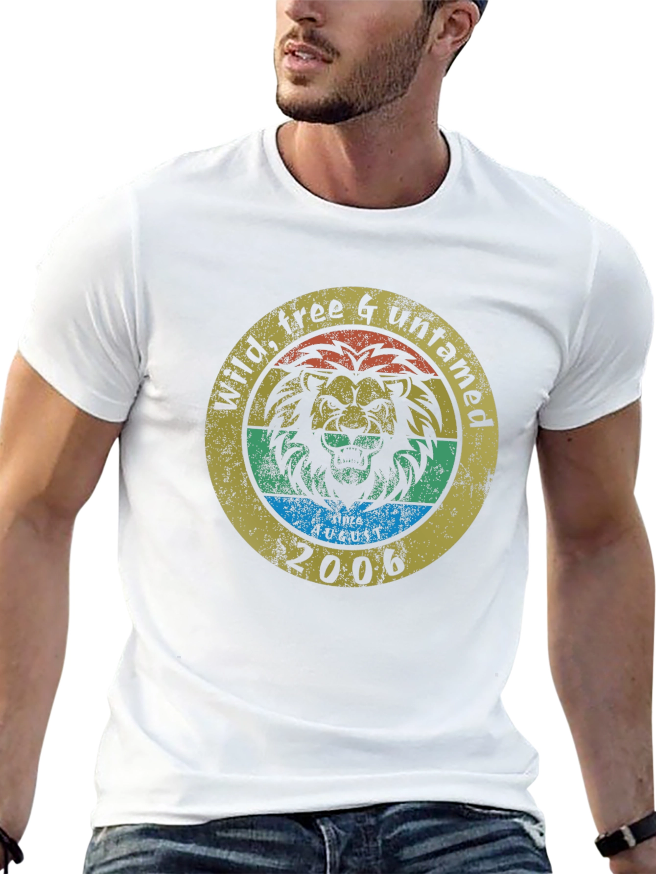 Wild Free Untamed Lion Graphic T-Shirt