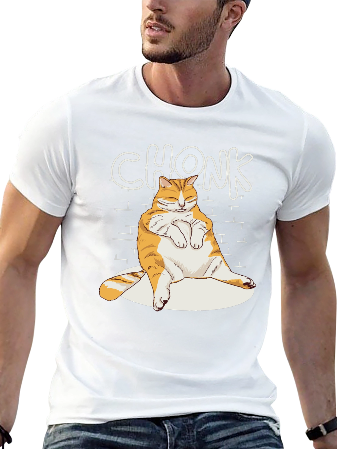 Chonk Cat T-Shirt - Funny & Stylish