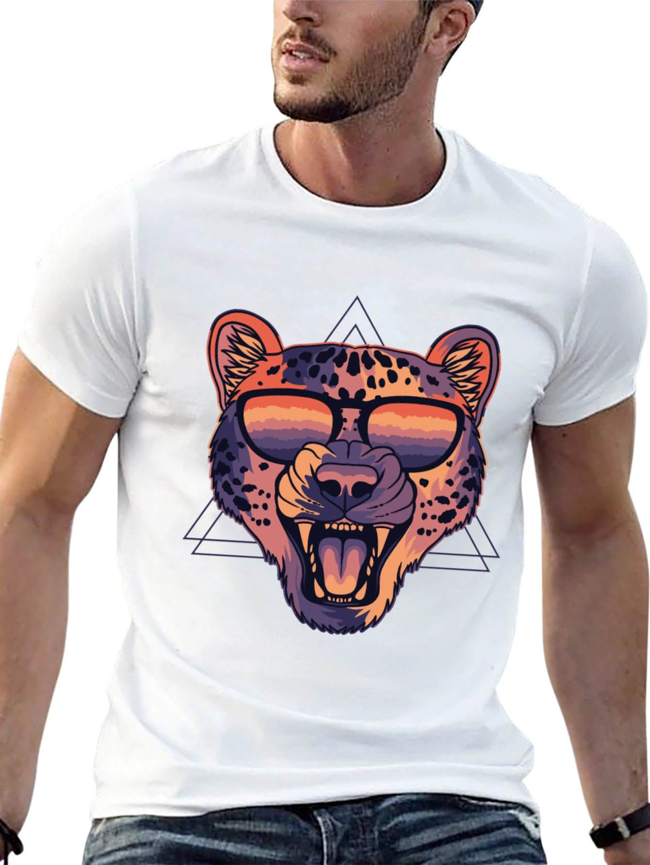 Cool Leopard Graphic Tee - Trendy Animal Print