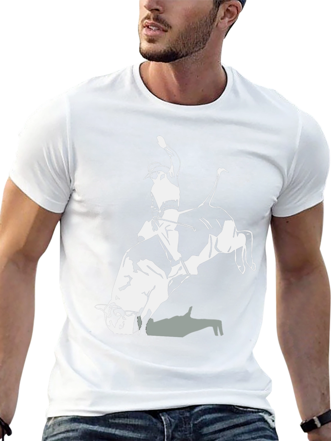 Bull Rider Graphic Tee - Western Style