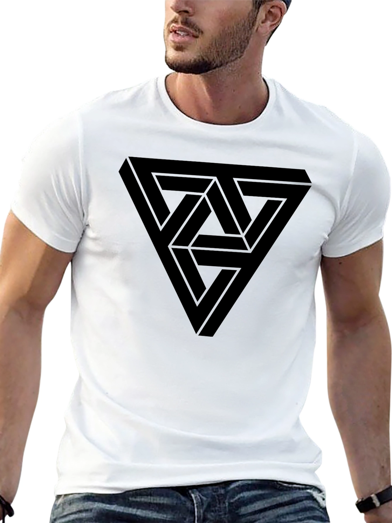 Impossible Triangle Mens Black T-Shirt