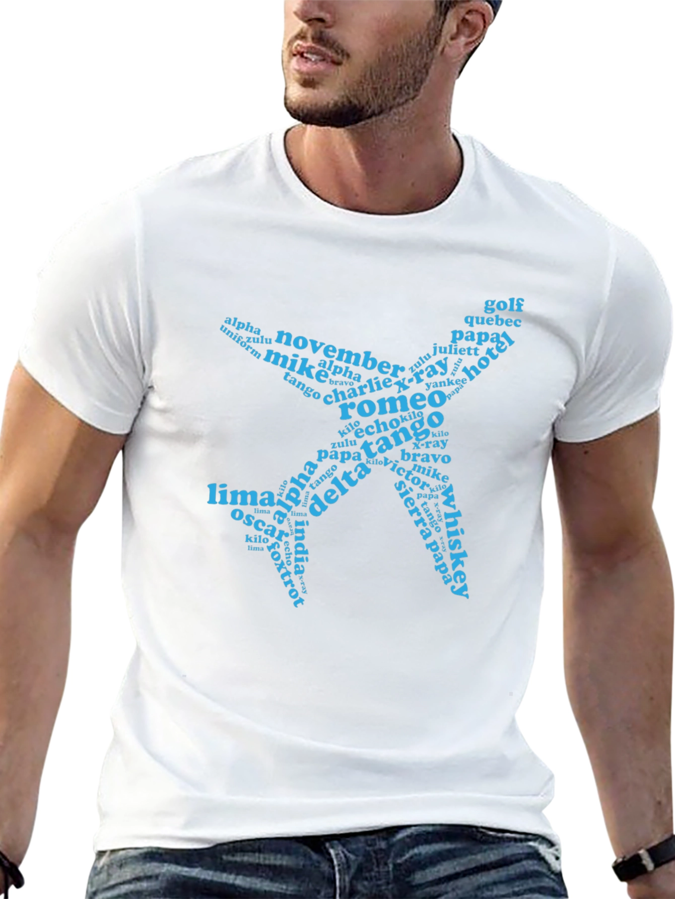 Pilot Alphabet Airplane T-Shirt
