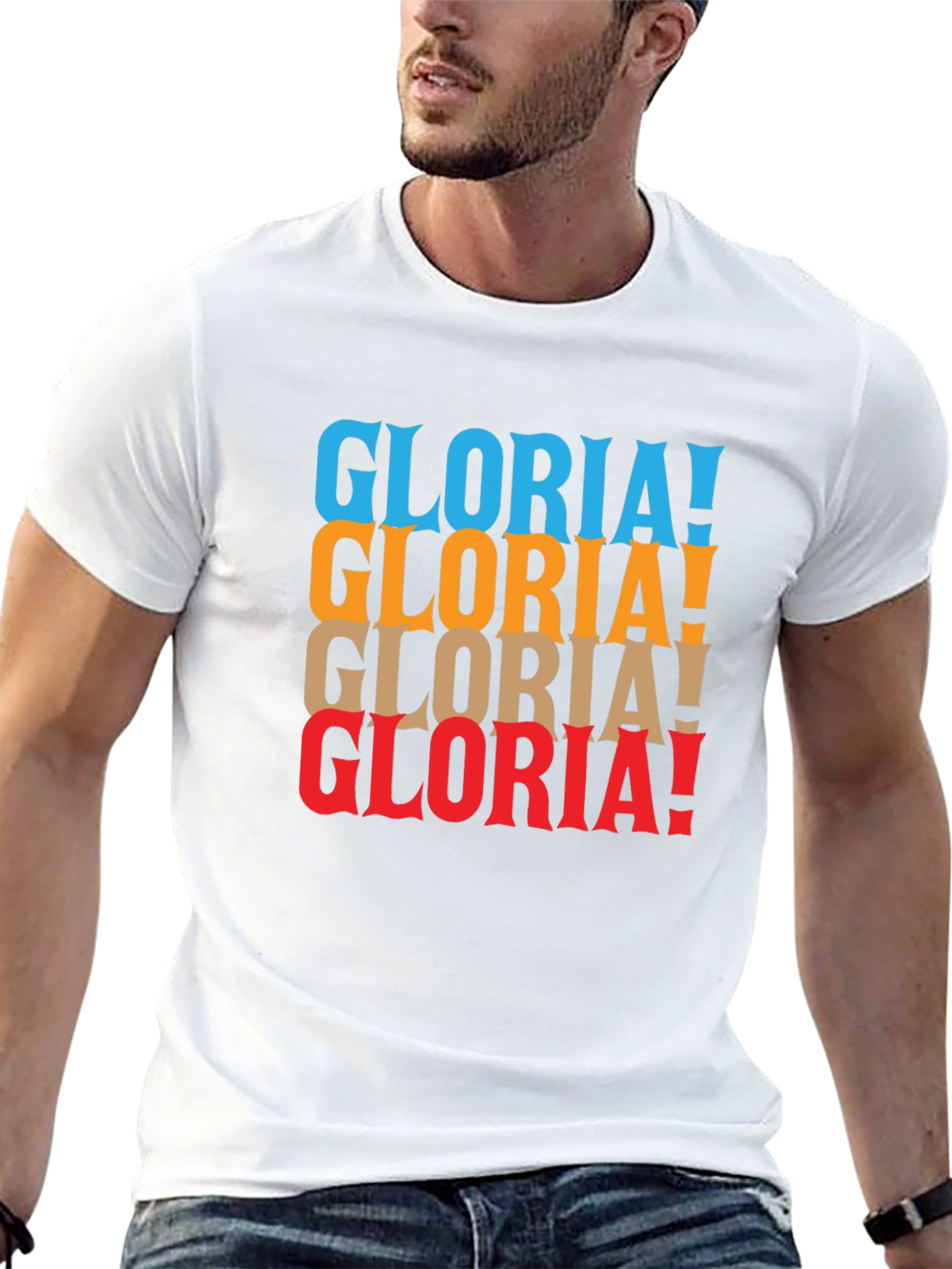 Gloria! Retro Style Mens Graphic T-Shirt