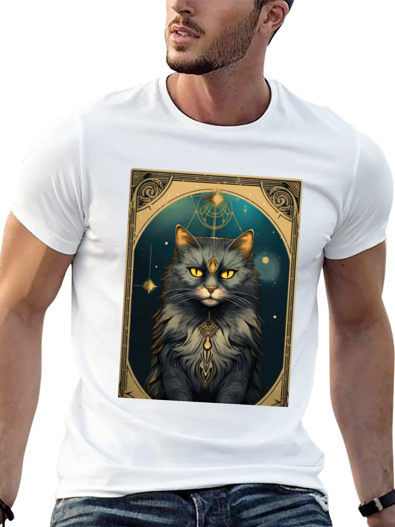 Mystic Cat Tarot T-Shirt - Unisex