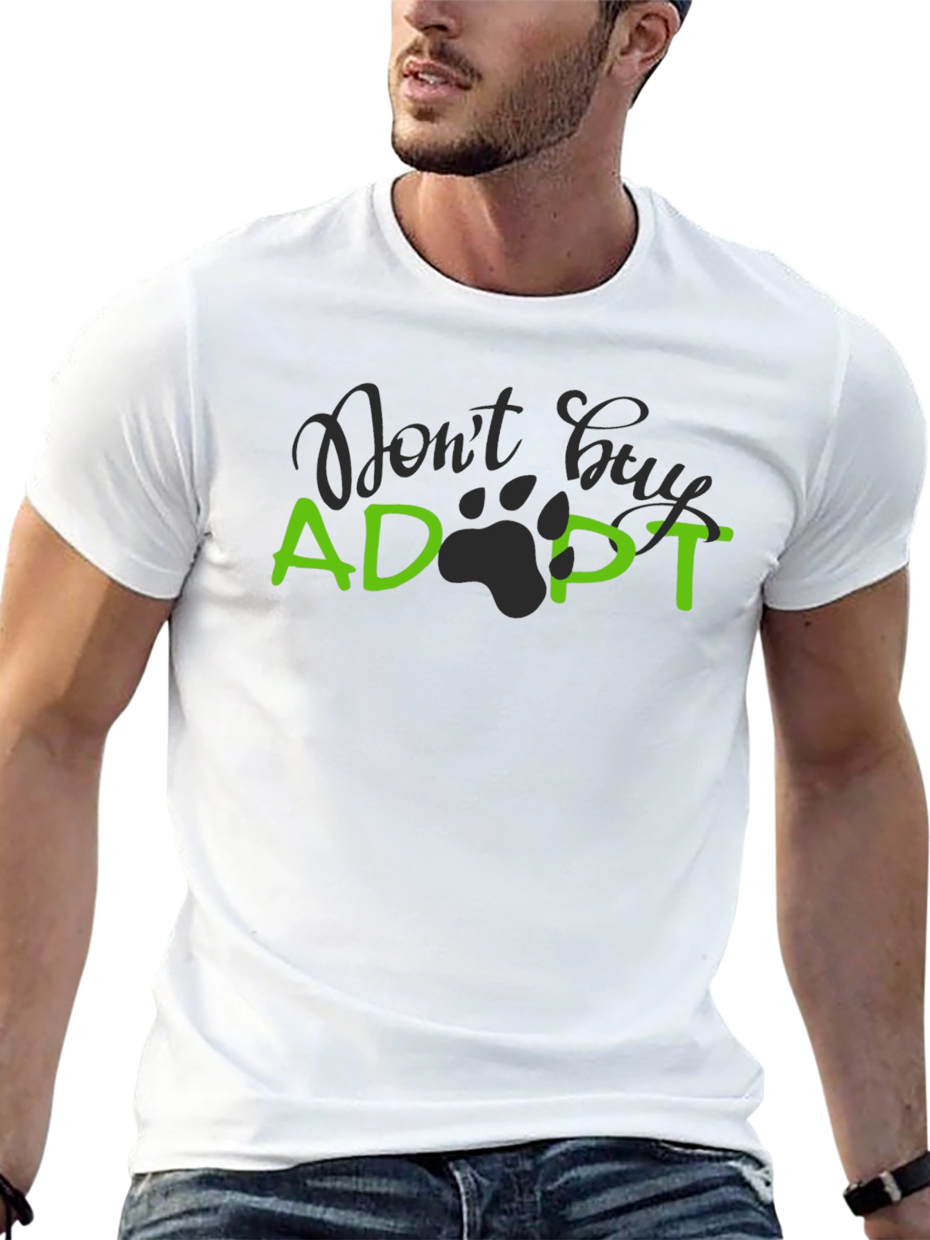 Adopt Dont Buy Black T-Shirt