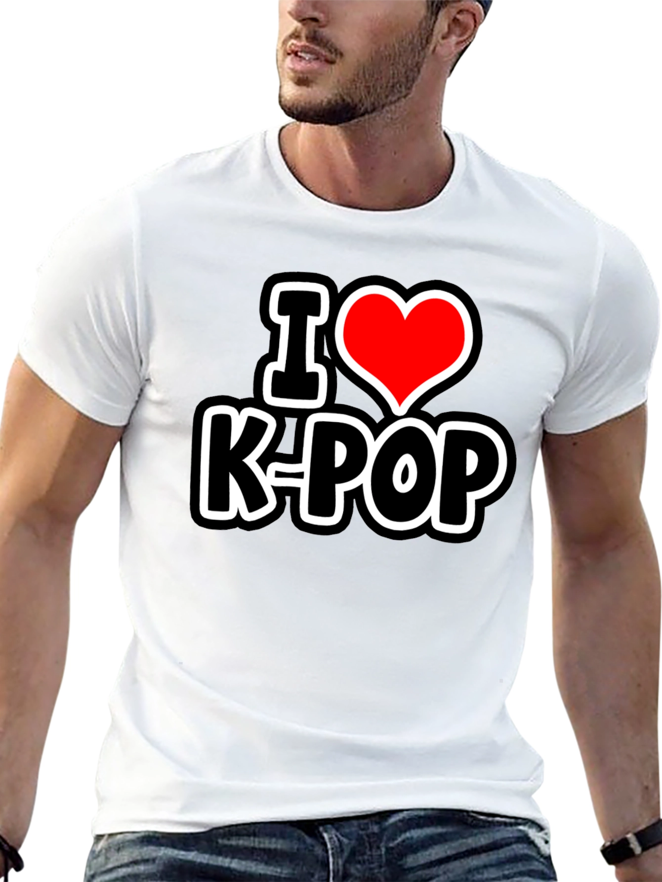 I Heart K-Pop Black T-Shirt