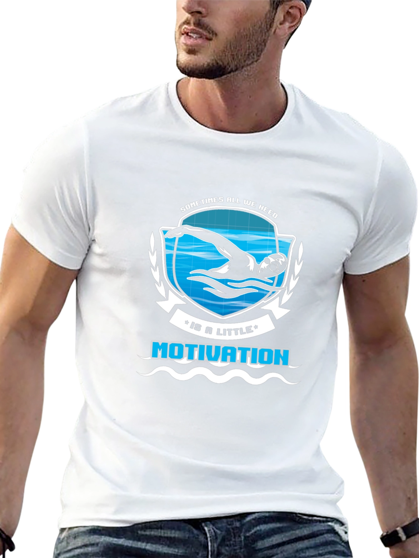 Motivation Swimmer Graphic T-Shirt