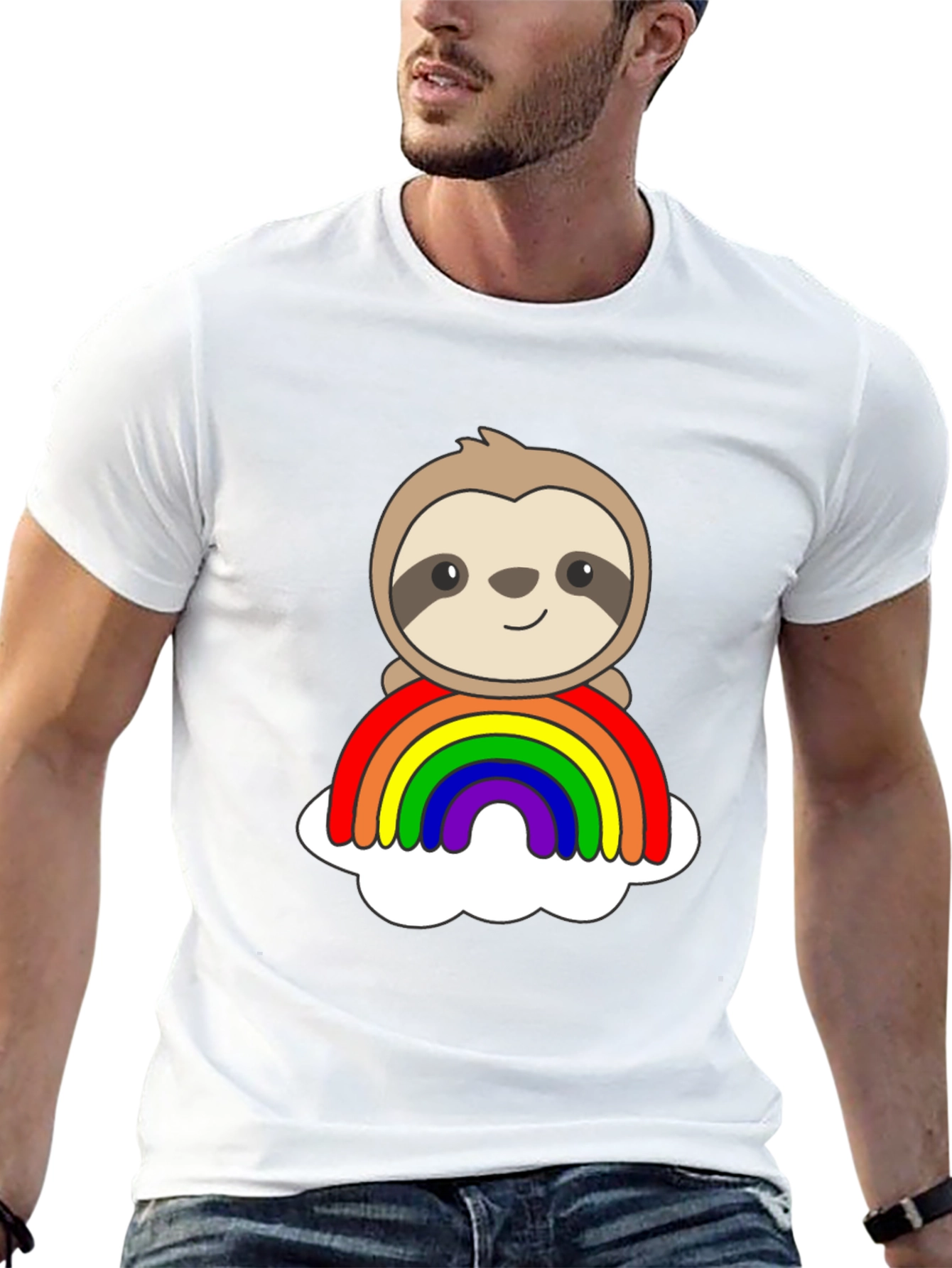 Sloth Rainbow T-Shirt - Pride & Comfort
