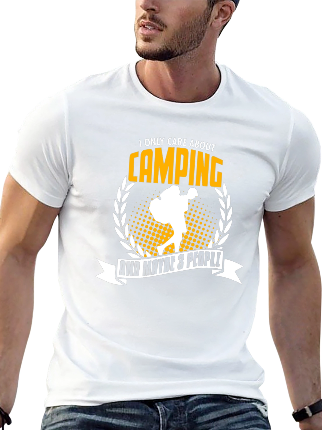 Camping T-Shirt: I Only Care About Camping
