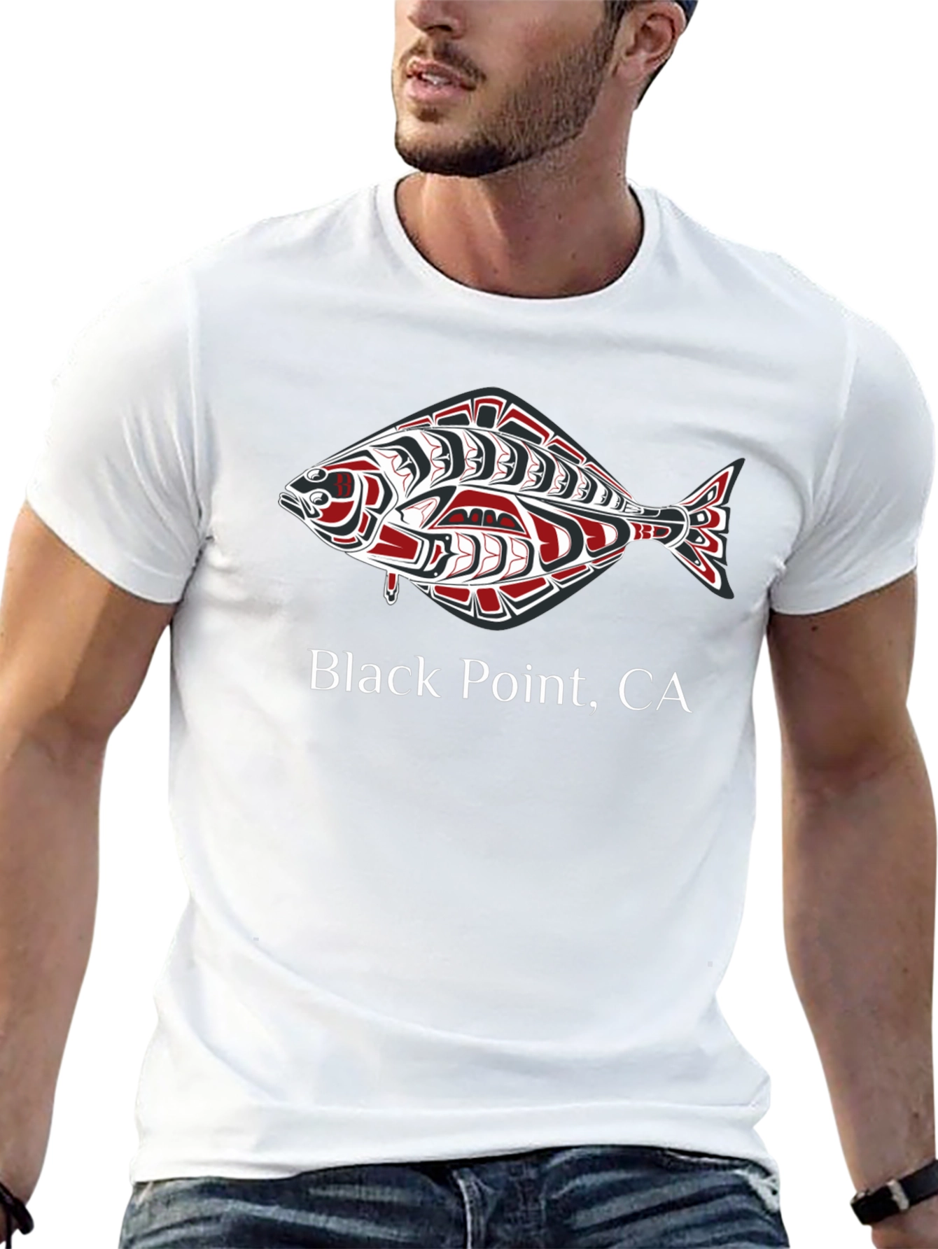 Black Point CA Fish Graphic Tee