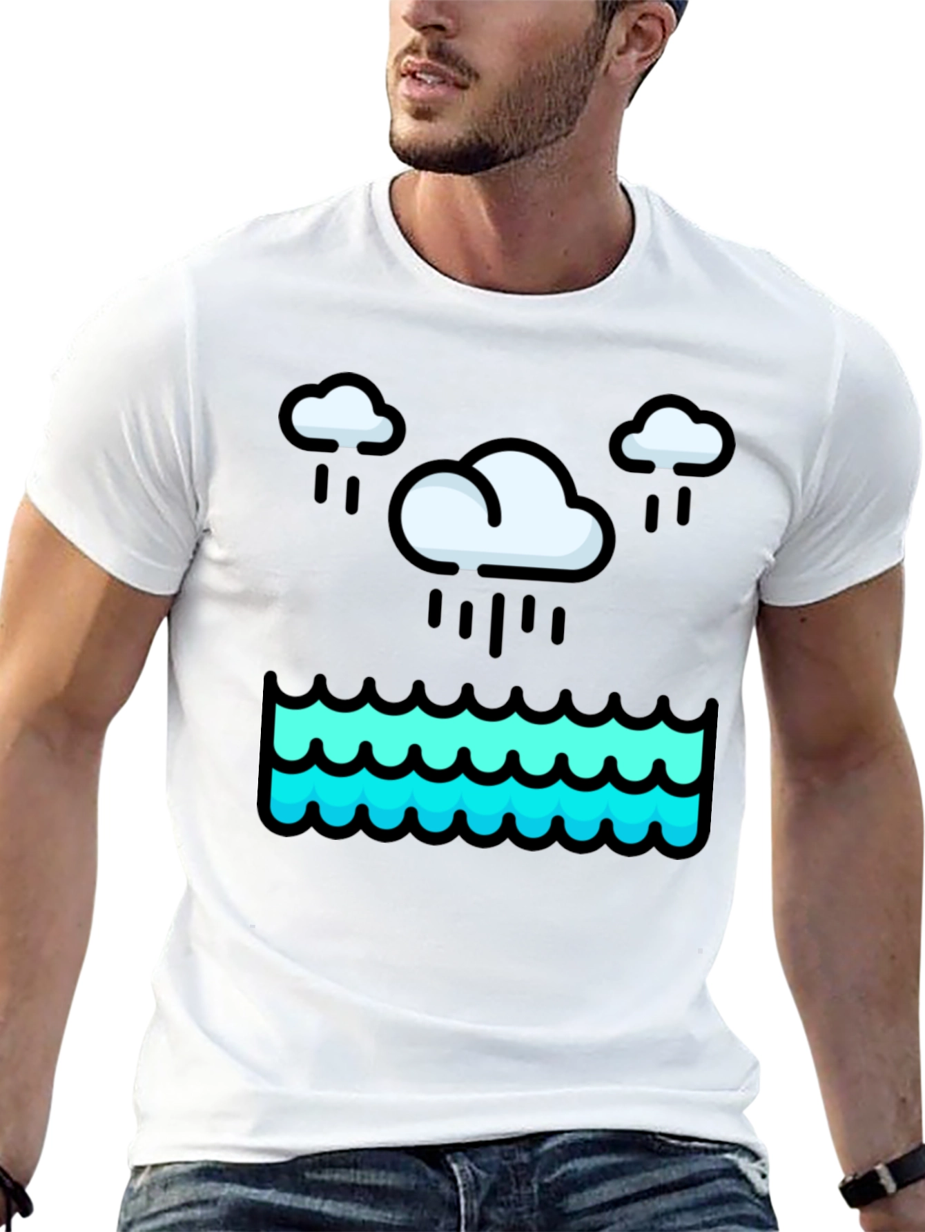 Rainy Day Waves Graphic Tee