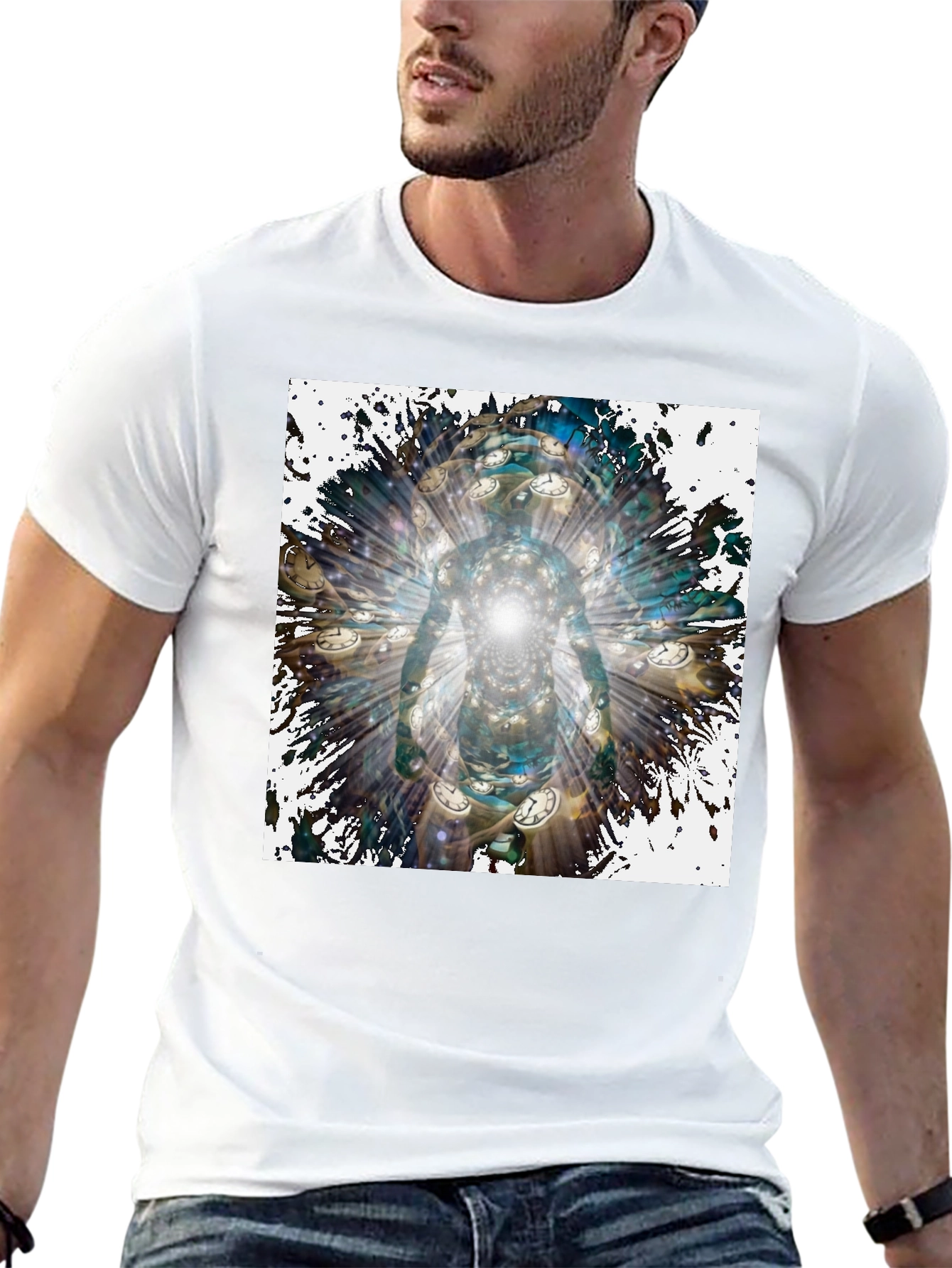 Time Traveler T-Shirt - Abstract Design