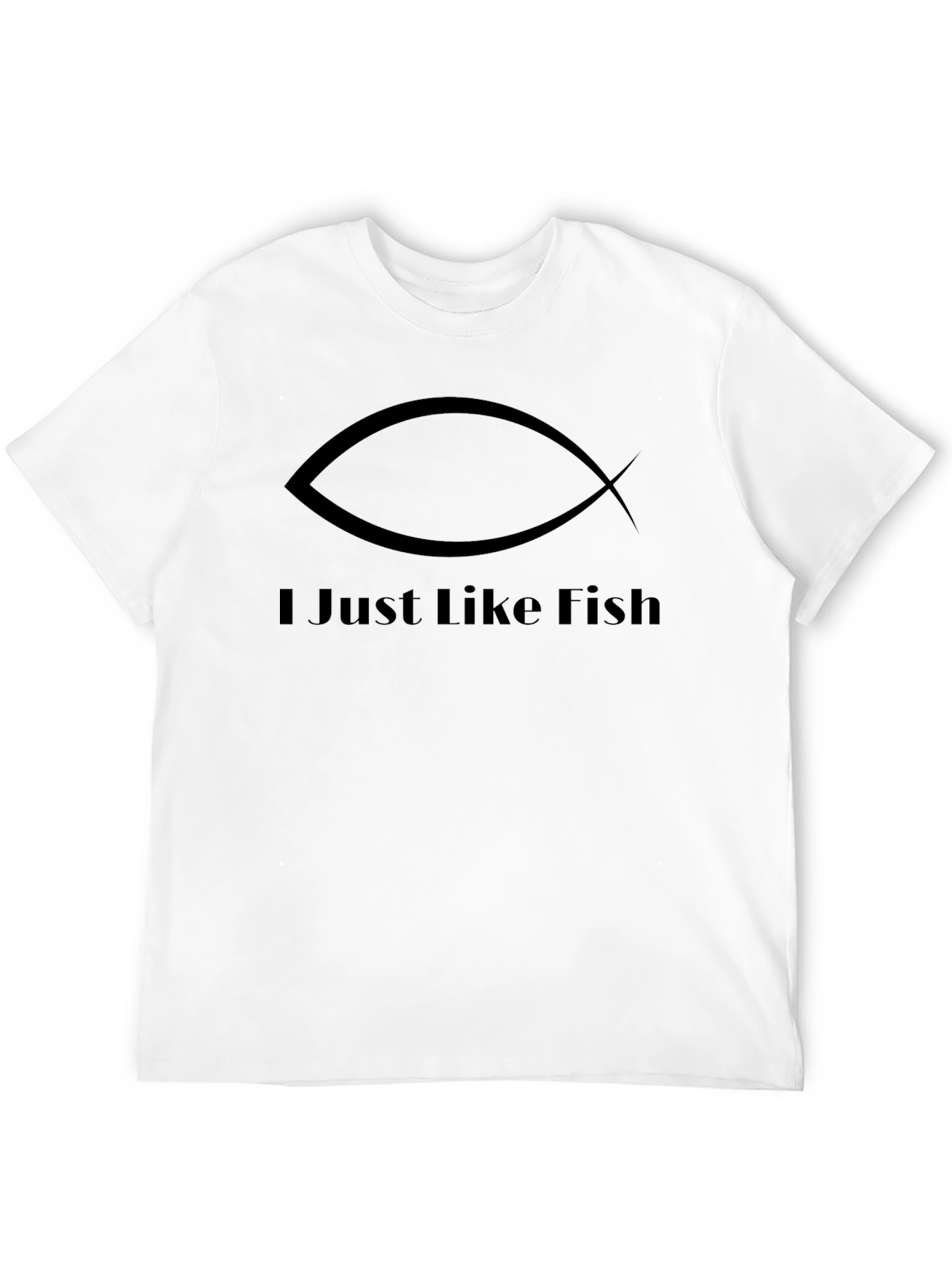 I Just Like Fish Black T-Shirt