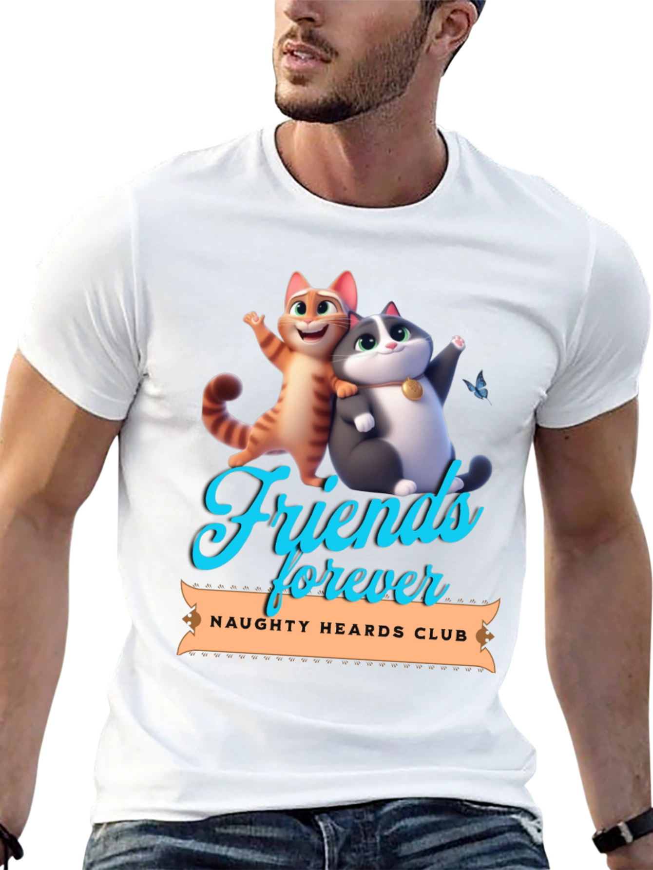 Friends Forever Naughty Hearths Club T-Shirt