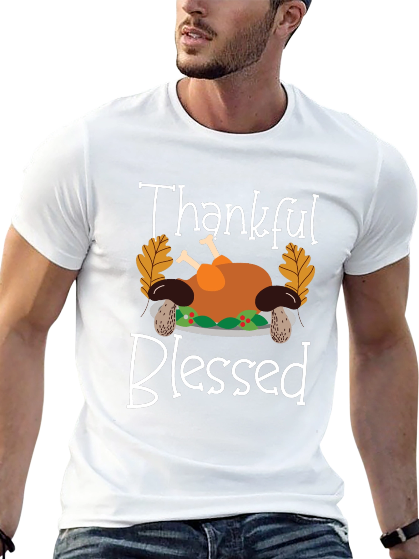 Thankful Blessed Thanksgiving T-Shirt
