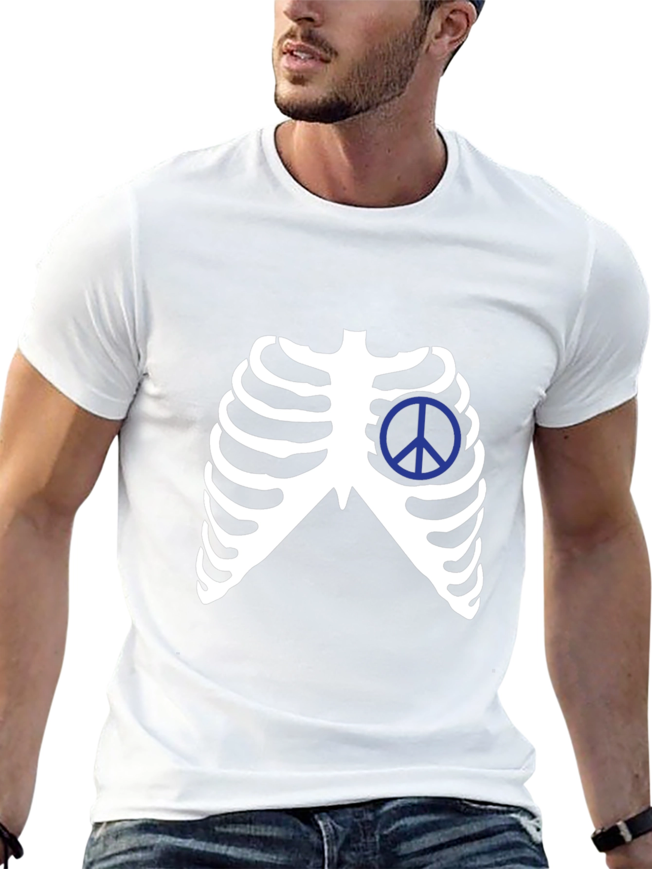 Peace Ribcage Graphic Tee
