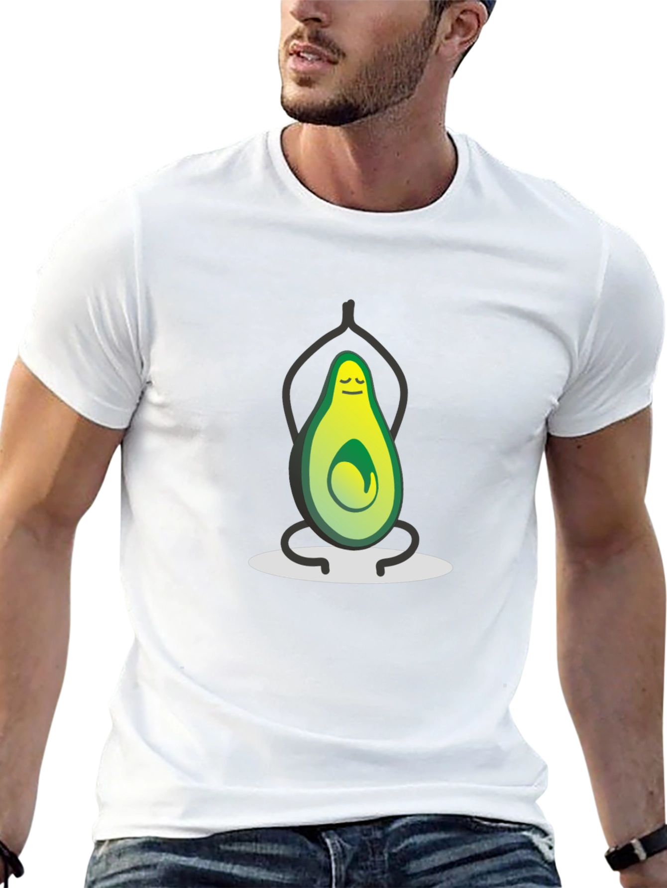 Yoga Avocado Graphic T-Shirt