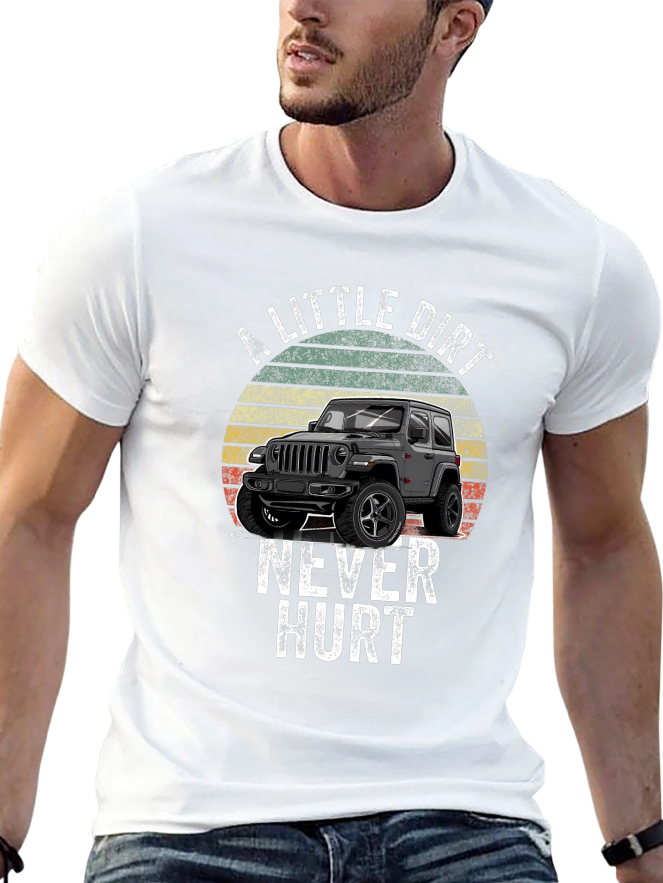Dirt Never Hurt Jeep T-Shirt - Off-Road Adventure