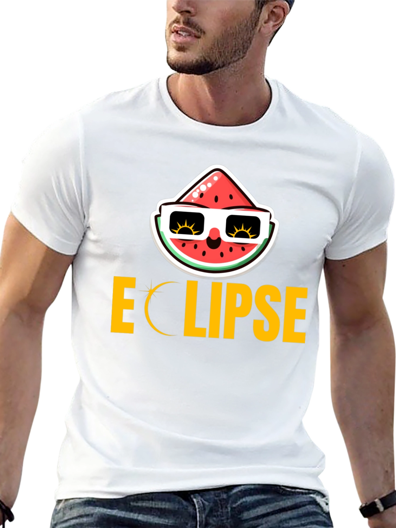 Eclipse Watermelon Graphic Tee - Cool Summer Vibes!