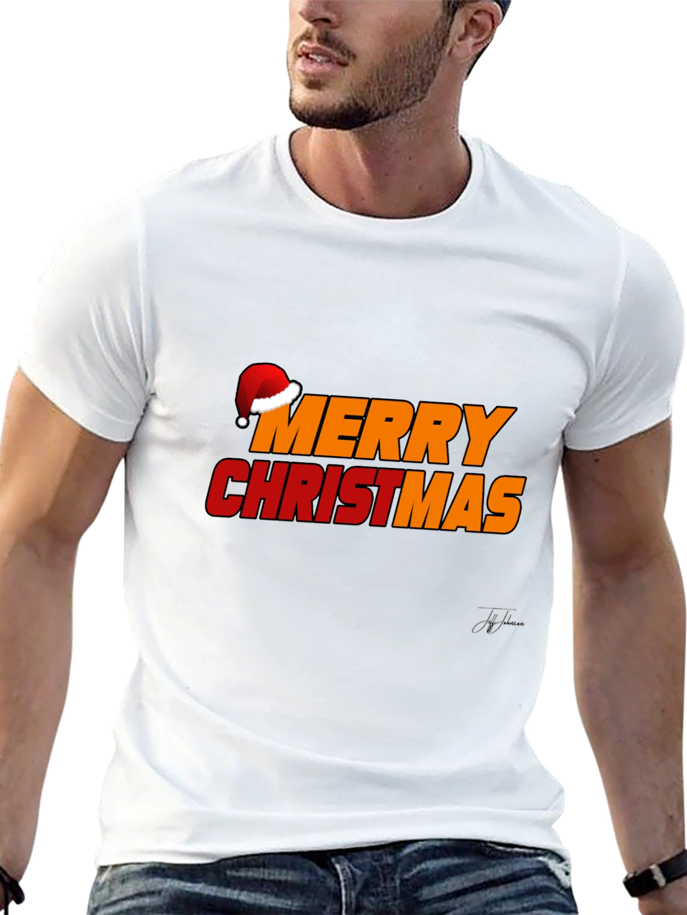 Merry Christmas Graphic Tee - Holiday Cheer