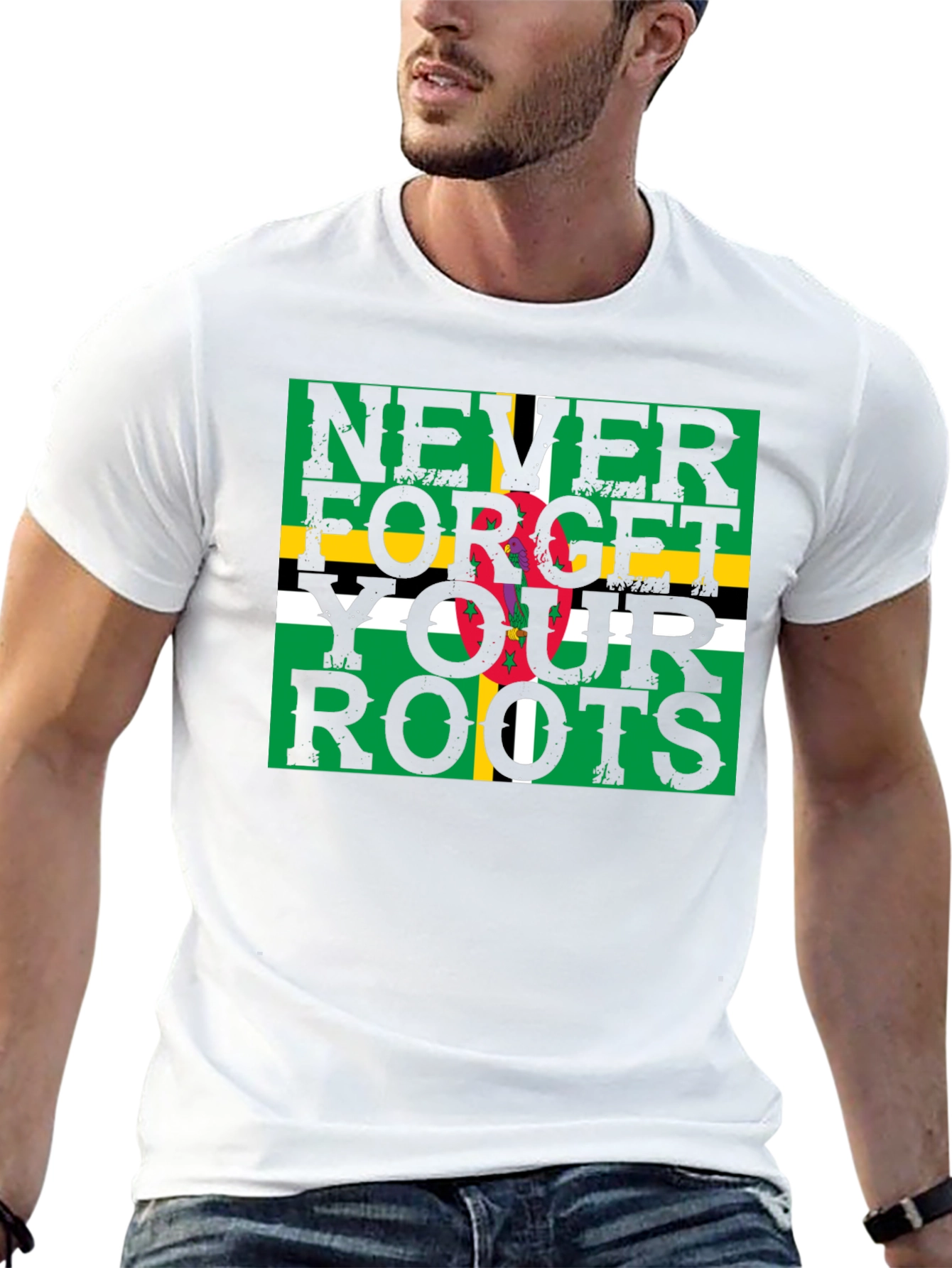 Dominica Flag T-Shirt - Never Forget Your Roots