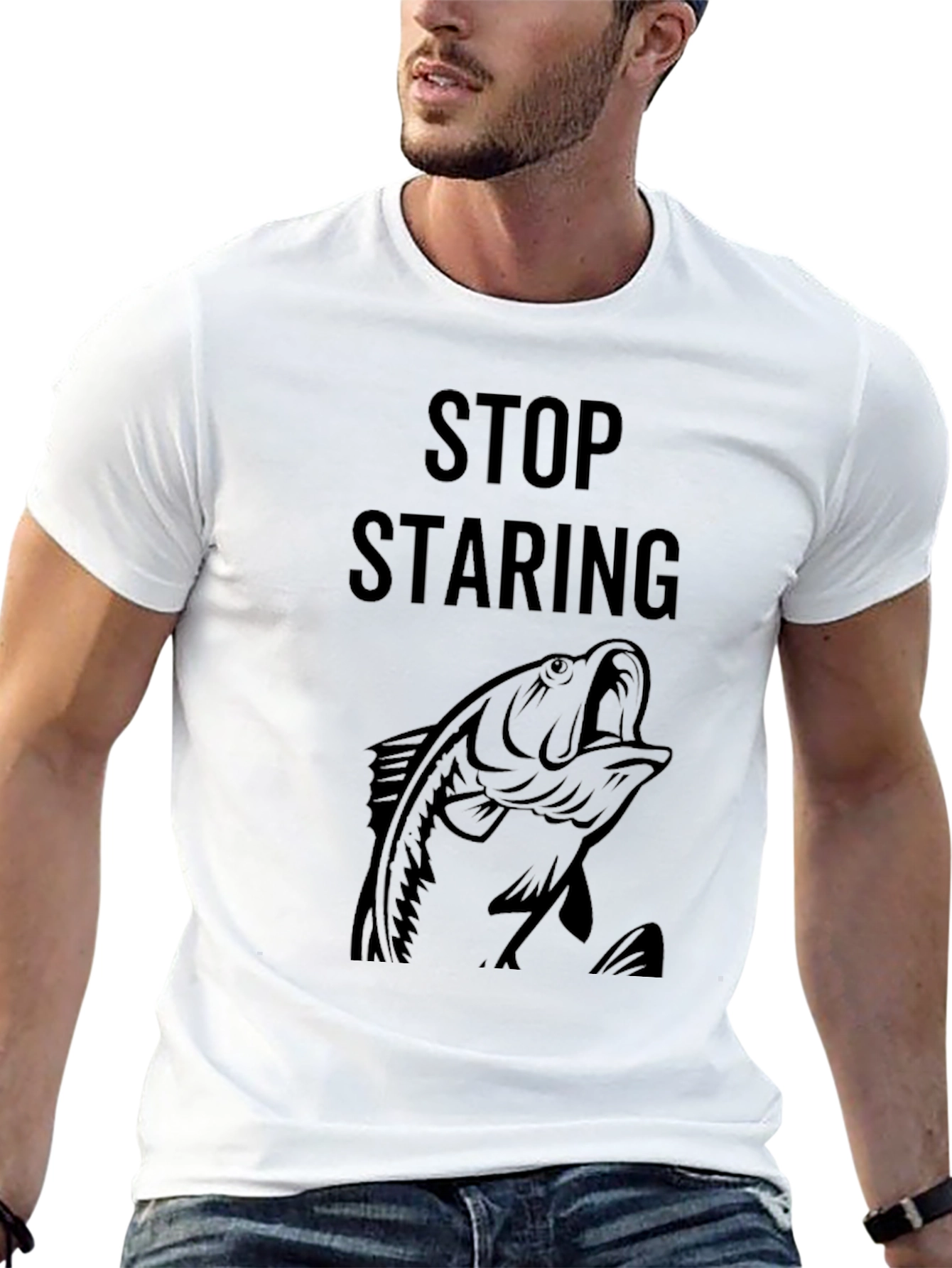 Stop Staring Bass Graphic Tee