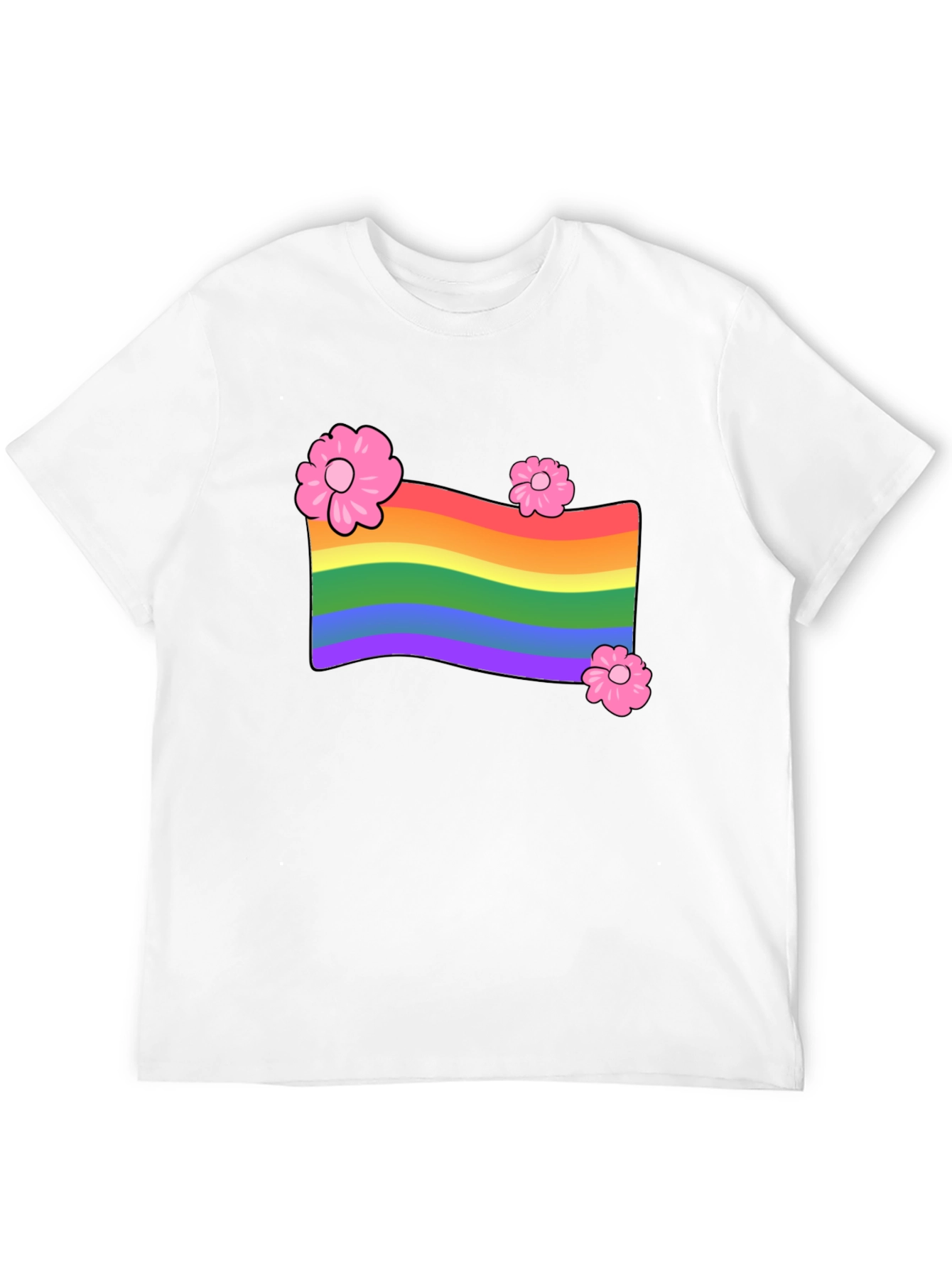 Rainbow Flower T-Shirt - Pride LGBTQ Graphic Tee