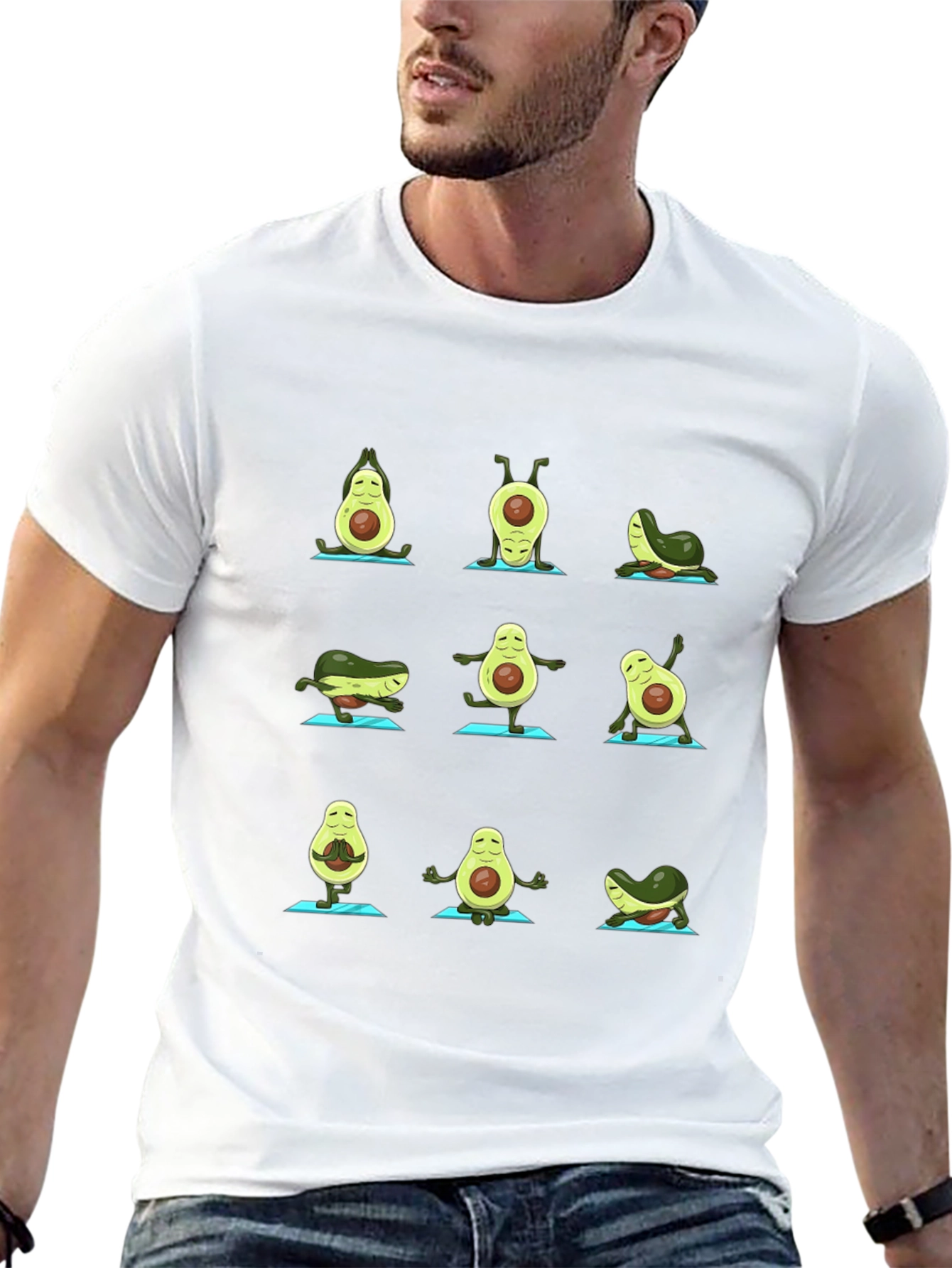 Yoga Avocado Black T-Shirt