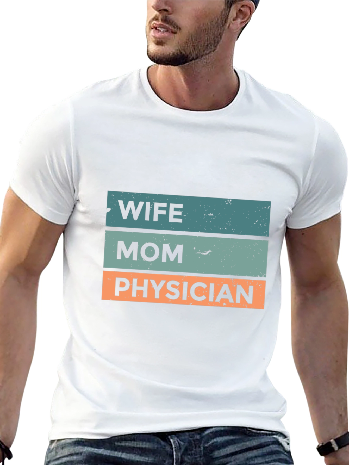 Wife Mom Physician T-Shirt - Black