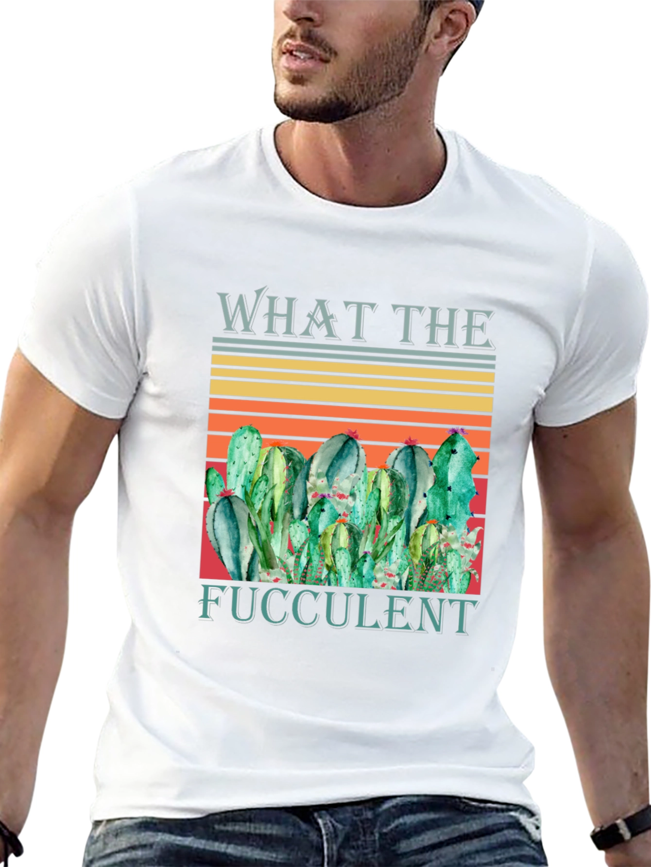 What The Fucculent Cactus Graphic T-Shirt