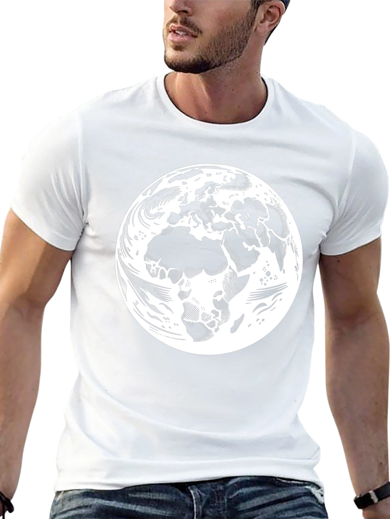 Earth Graphic Black T-Shirt