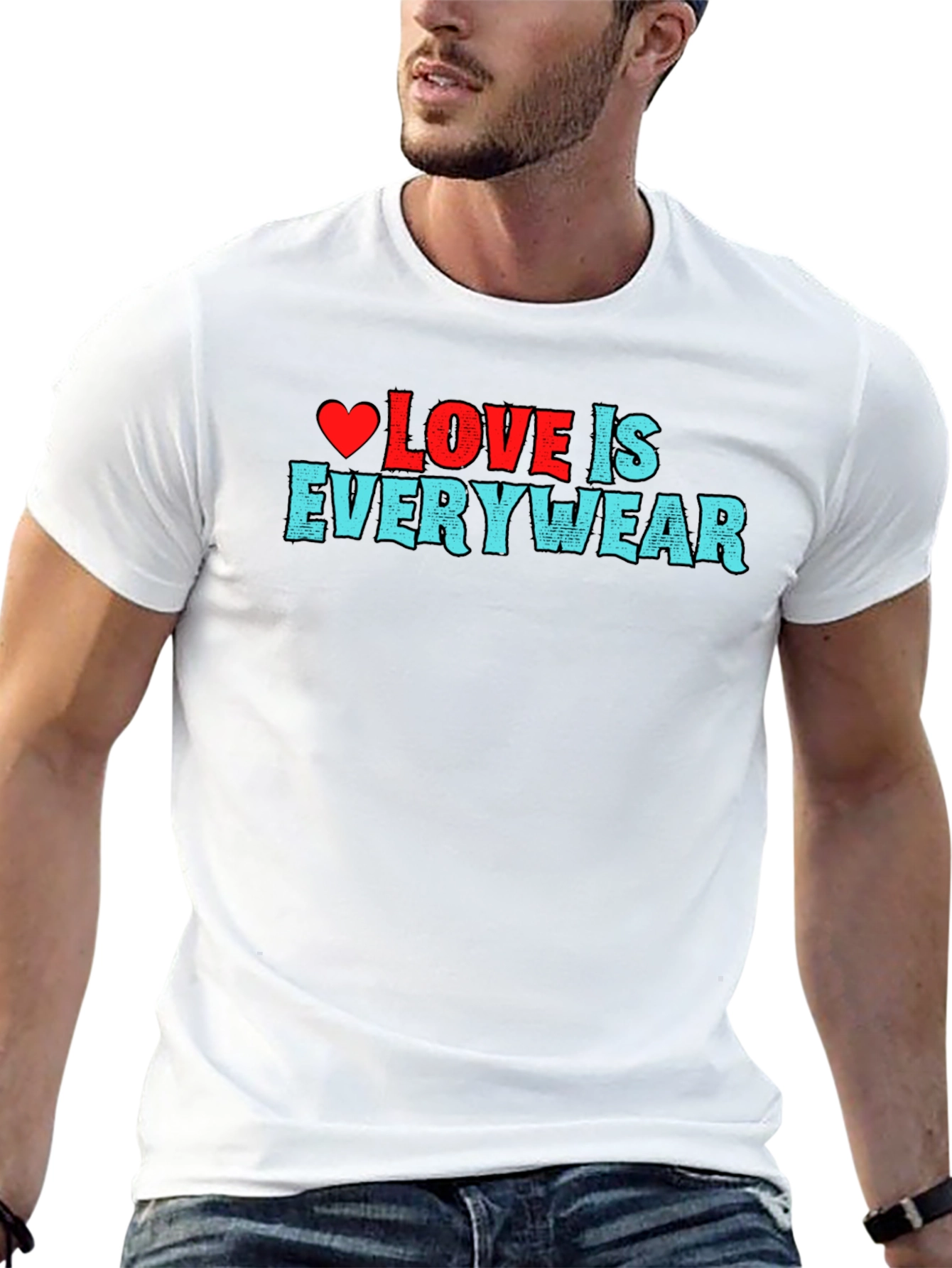 Love is Everywear Black Graphic Tee