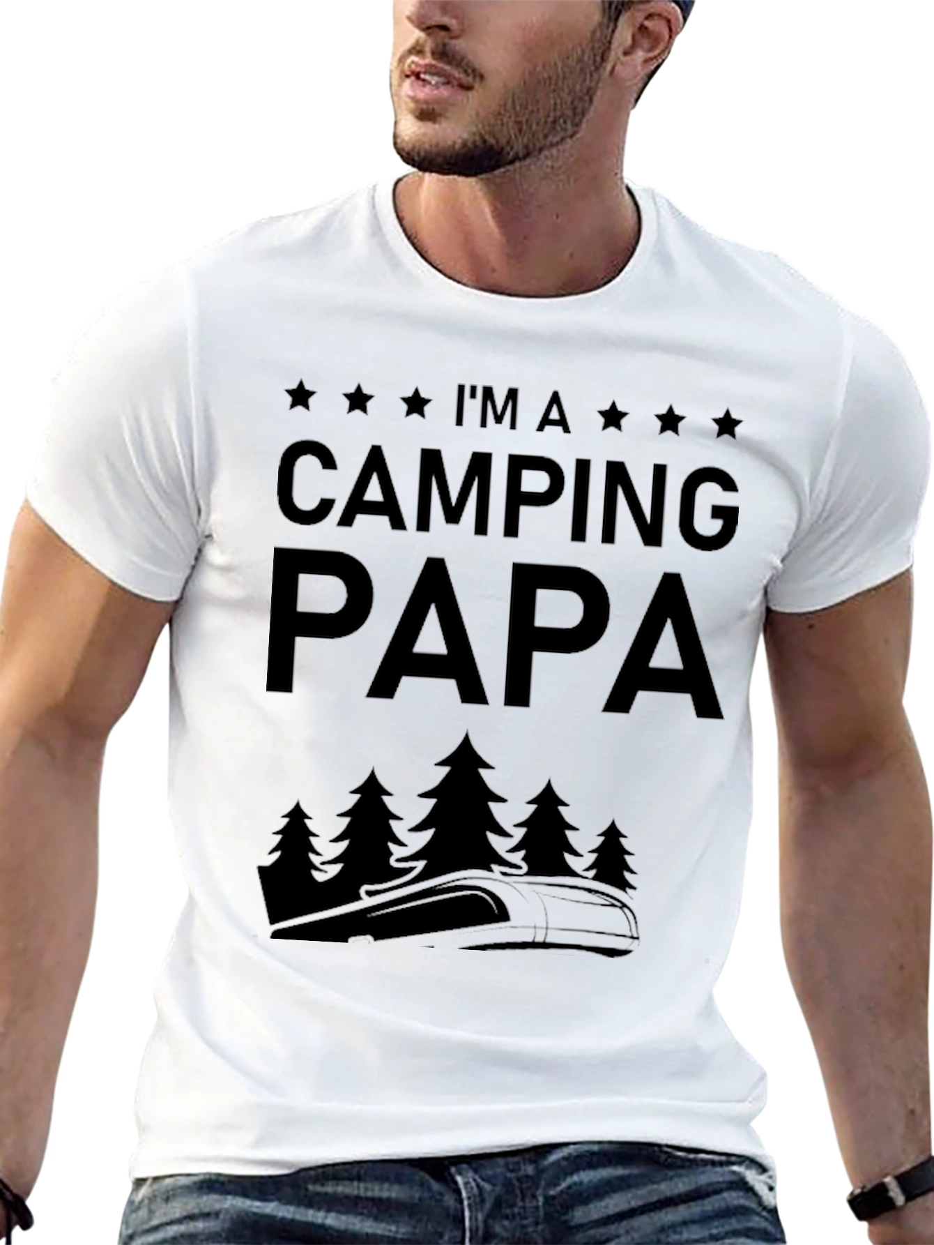 Camping Papa T-Shirt - Outdoor Adventure Dad Tee