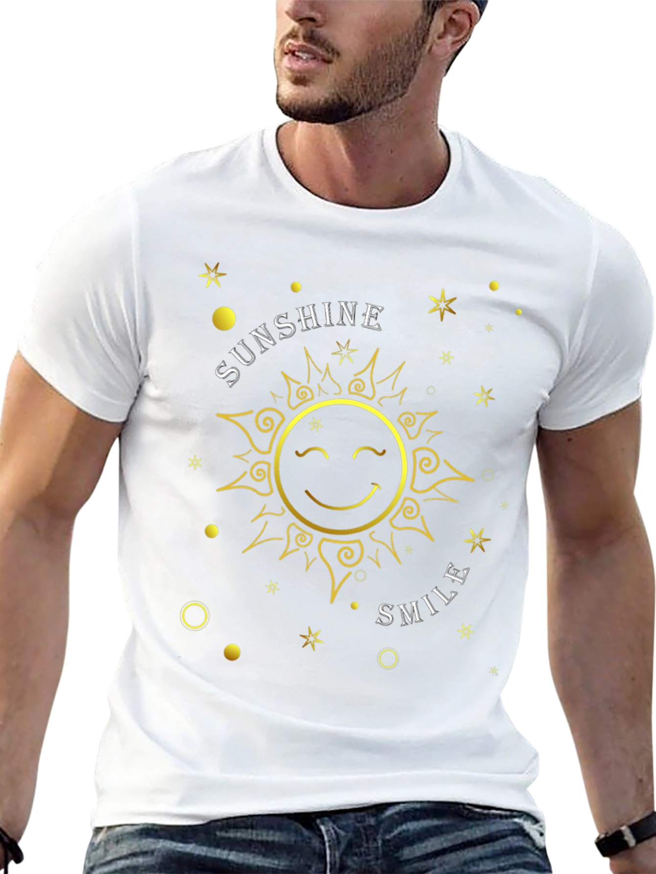 Sunshine Smile Graphic Tee - Positive Vibes Shirt