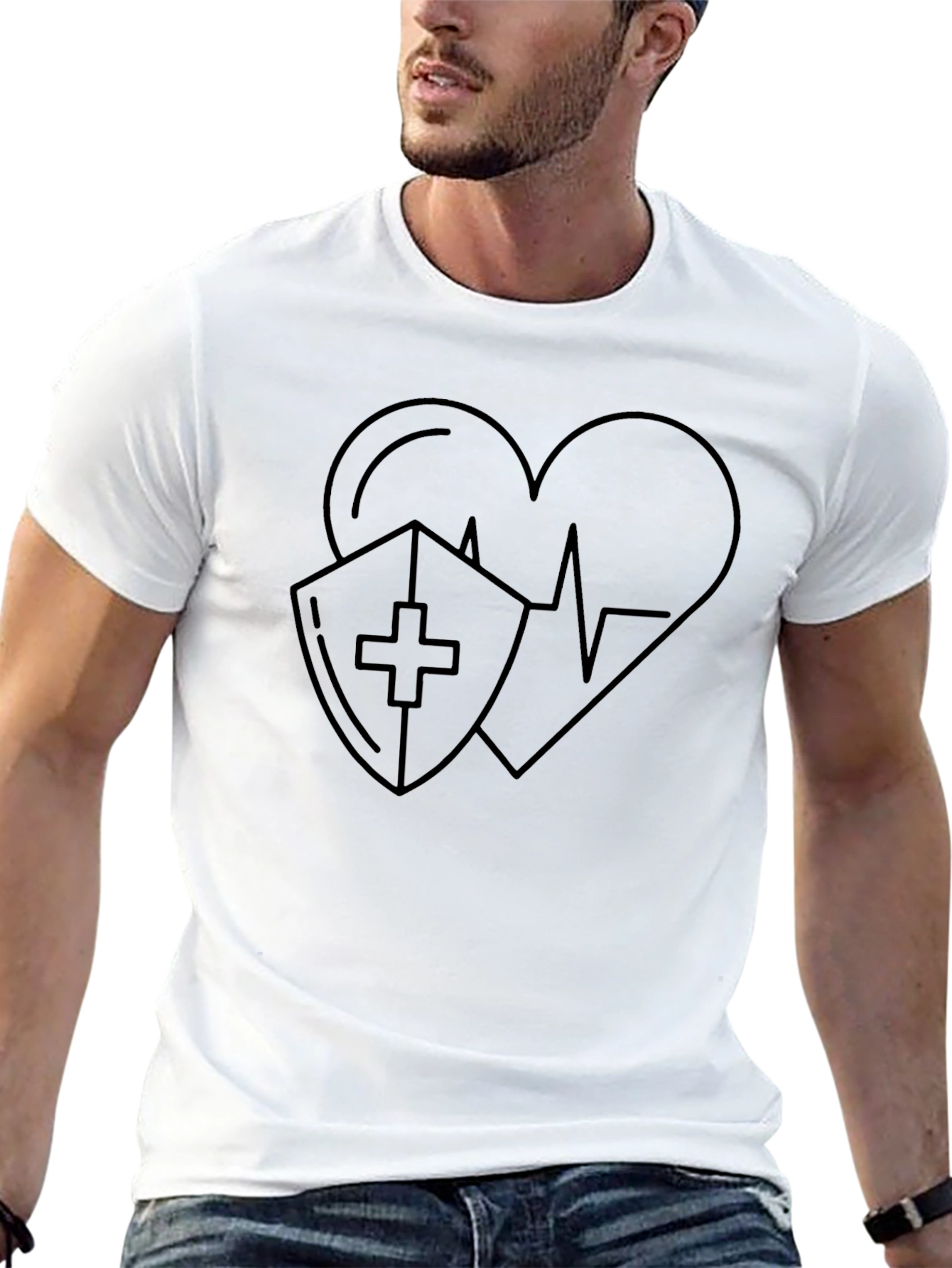 Heart Shield T-Shirt - Stylish Protection
