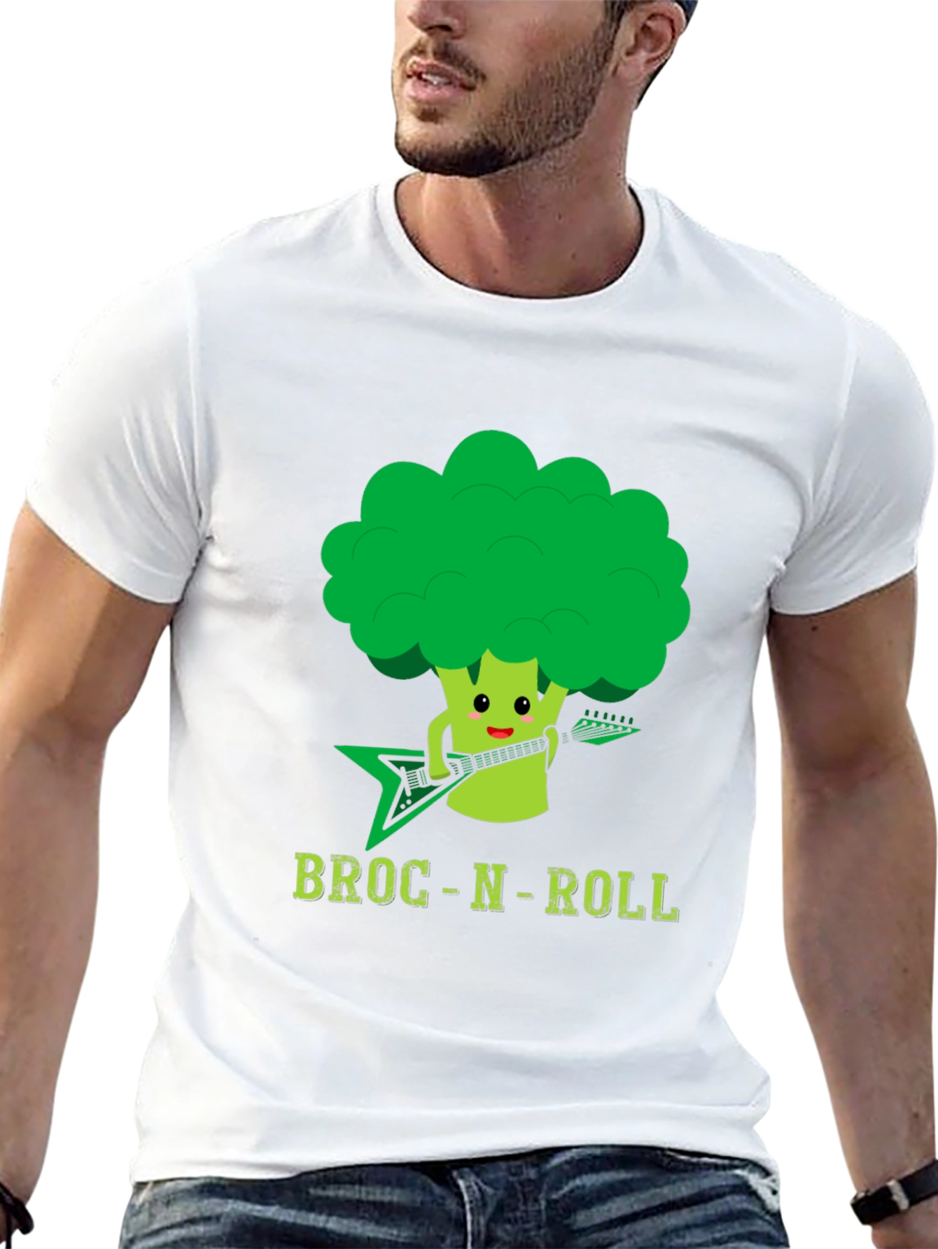 Broccoli Rocker T-Shirt - Broc N Roll Tee